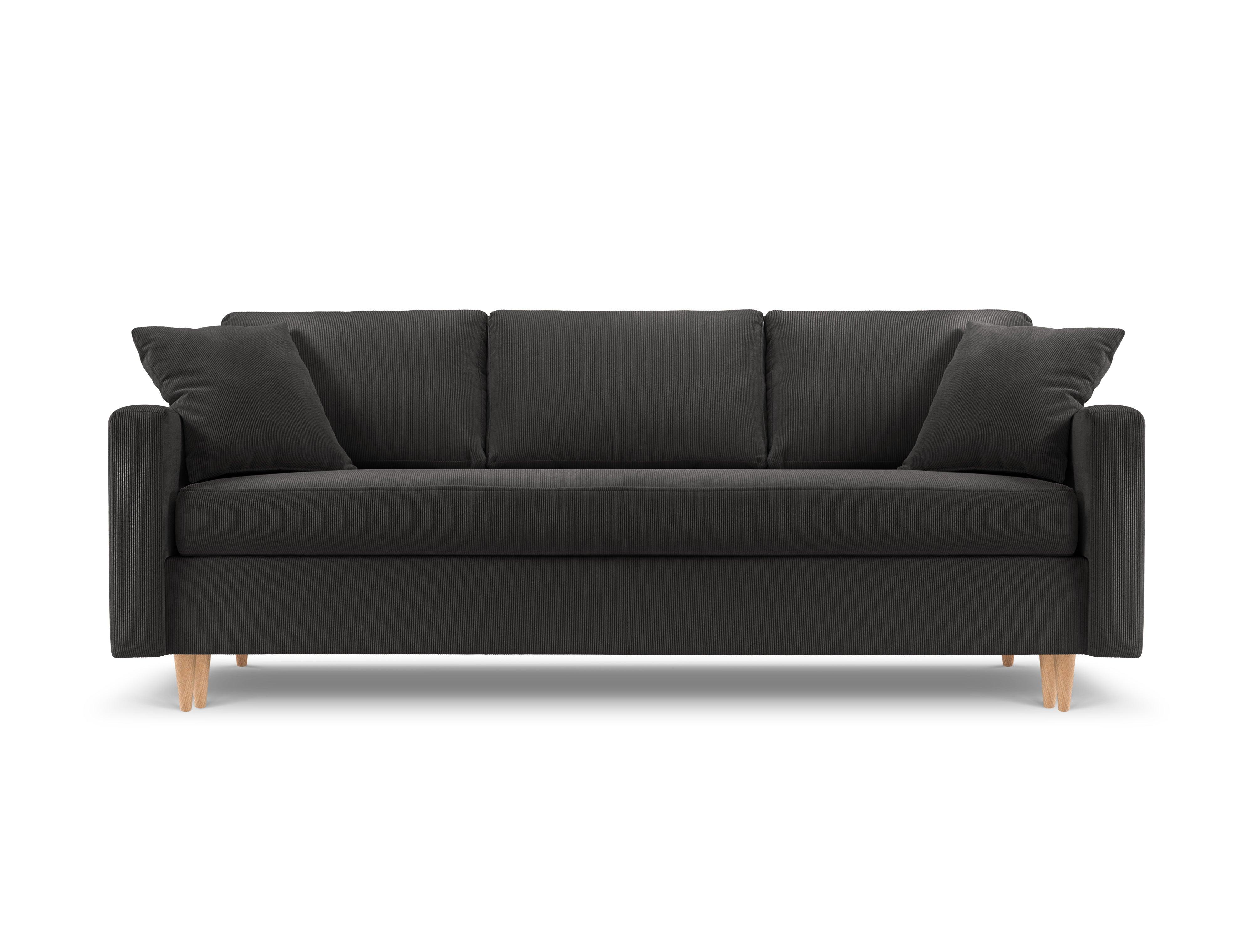 Sofa sztruksowa z funkcją spania ROSE ciemnoszary Mazzini Sofas Eye on Design