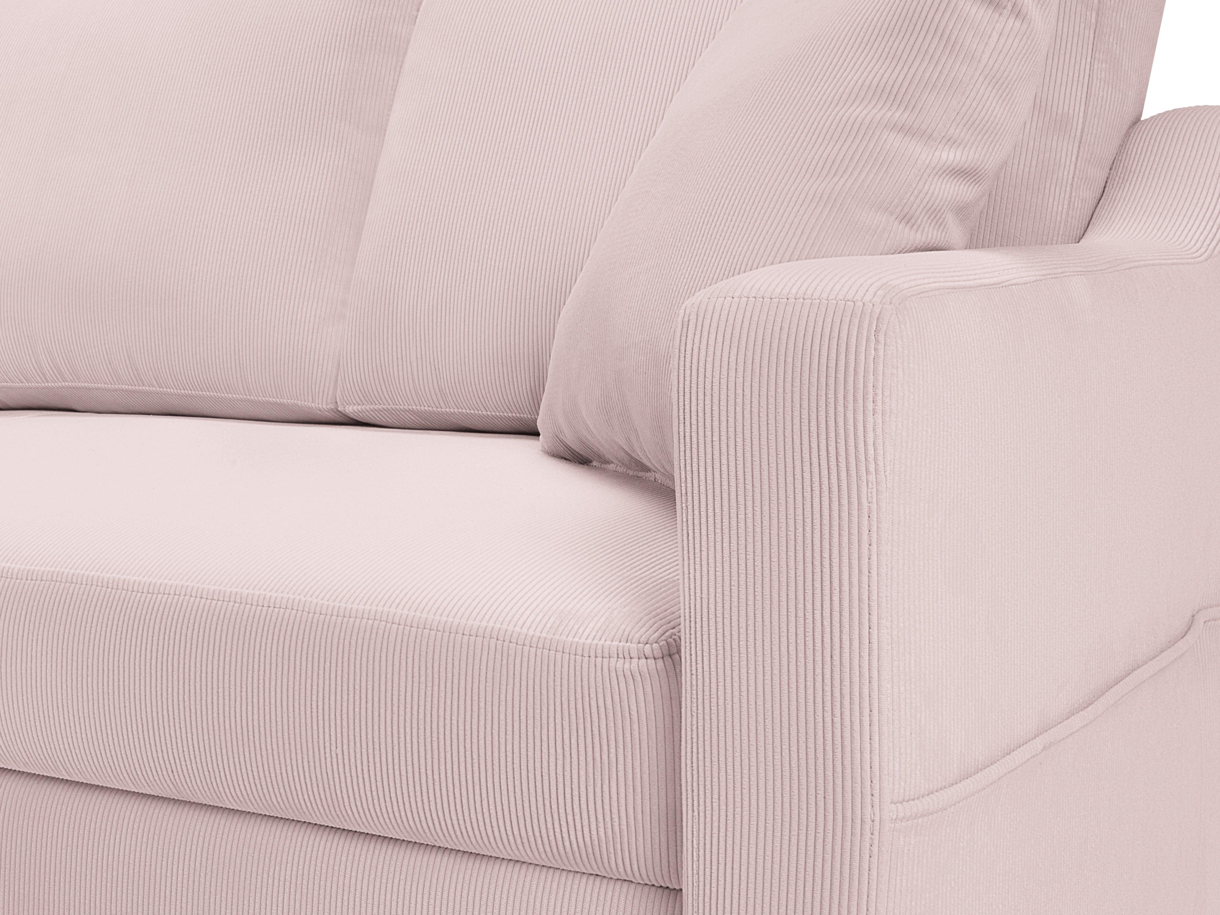 Sofa sztruksowa z funkcją spania ROSE różowy Mazzini Sofas Eye on Design