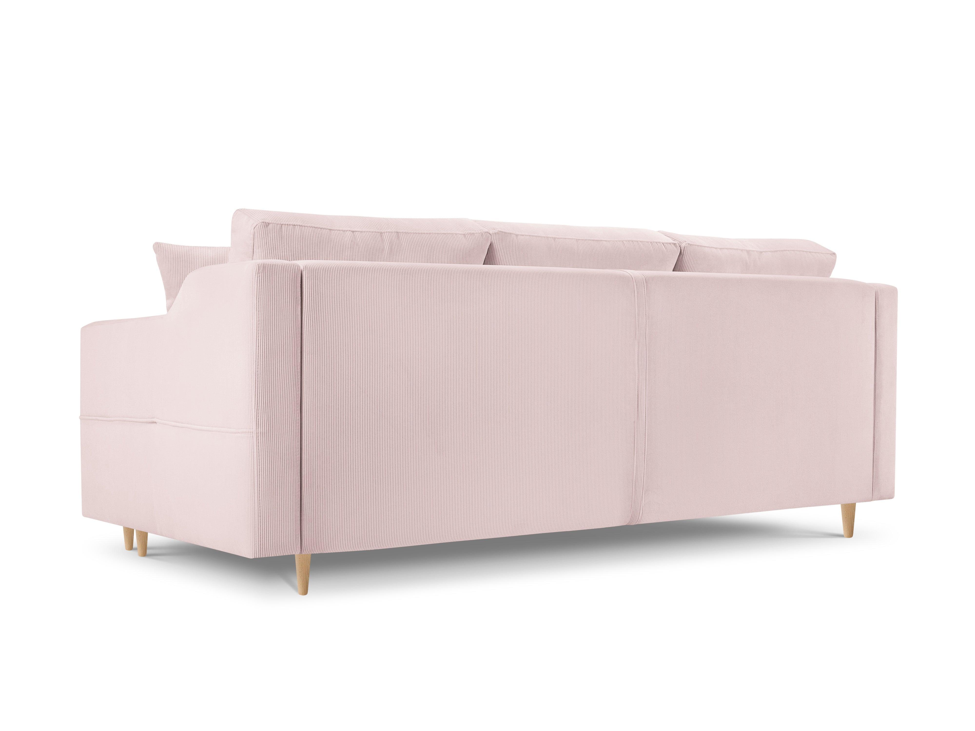 Sofa sztruksowa z funkcją spania ROSE różowy Mazzini Sofas Eye on Design