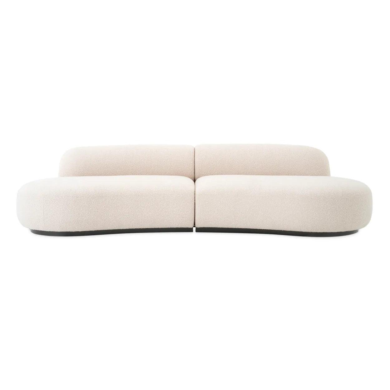 Sofa w tkaninie boucle BJÖRN kremowy Eichholtz Eye on Design