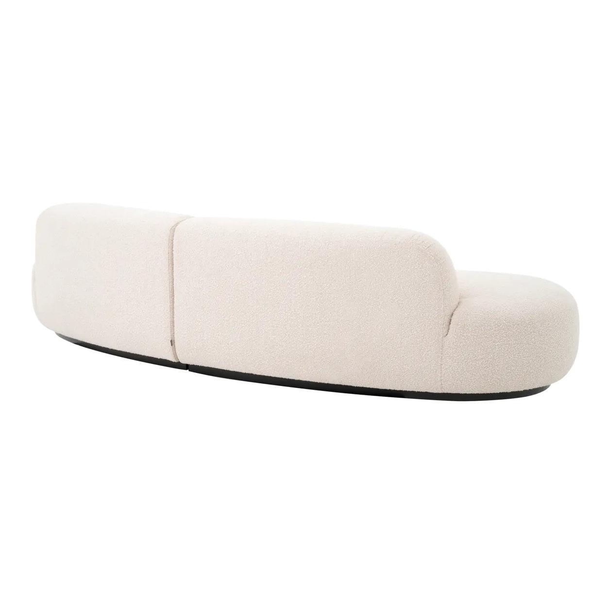 Sofa w tkaninie boucle BJÖRN kremowy Eichholtz Eye on Design