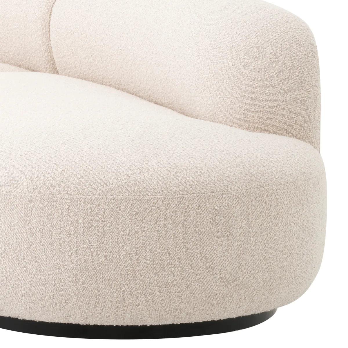 Sofa w tkaninie boucle BJÖRN kremowy Eichholtz Eye on Design