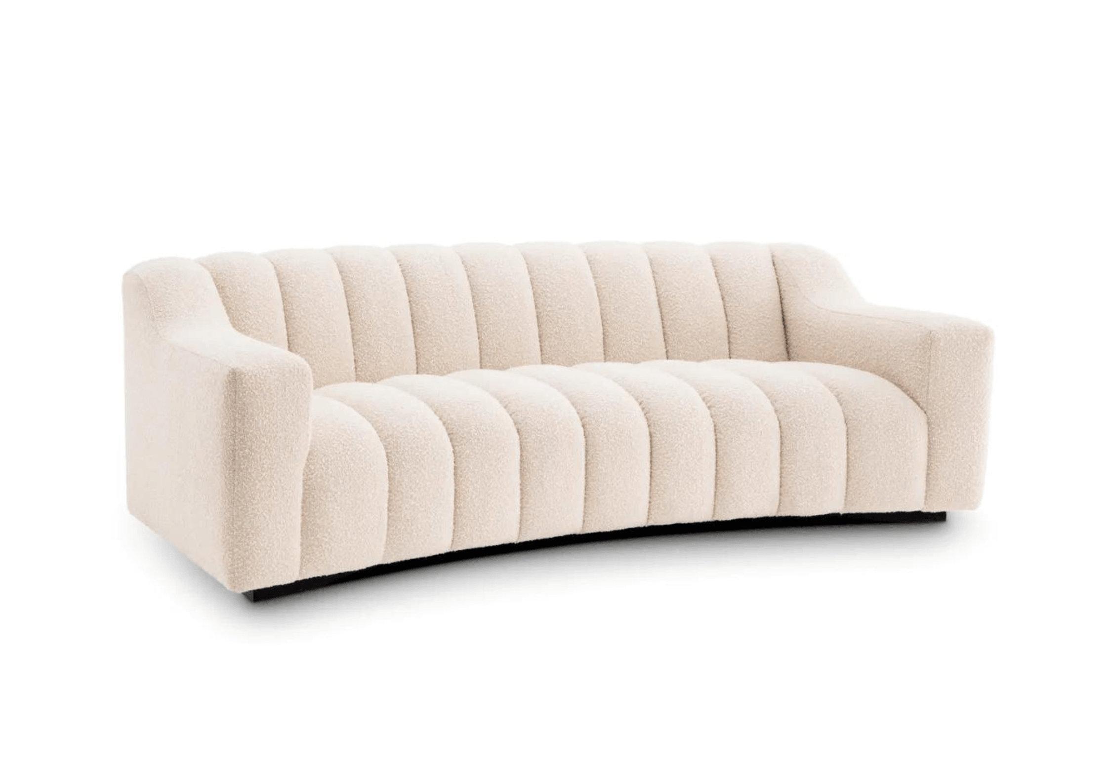 Sofa w tkaninie boucle KELLY kremowy Eichholtz Eye on Design