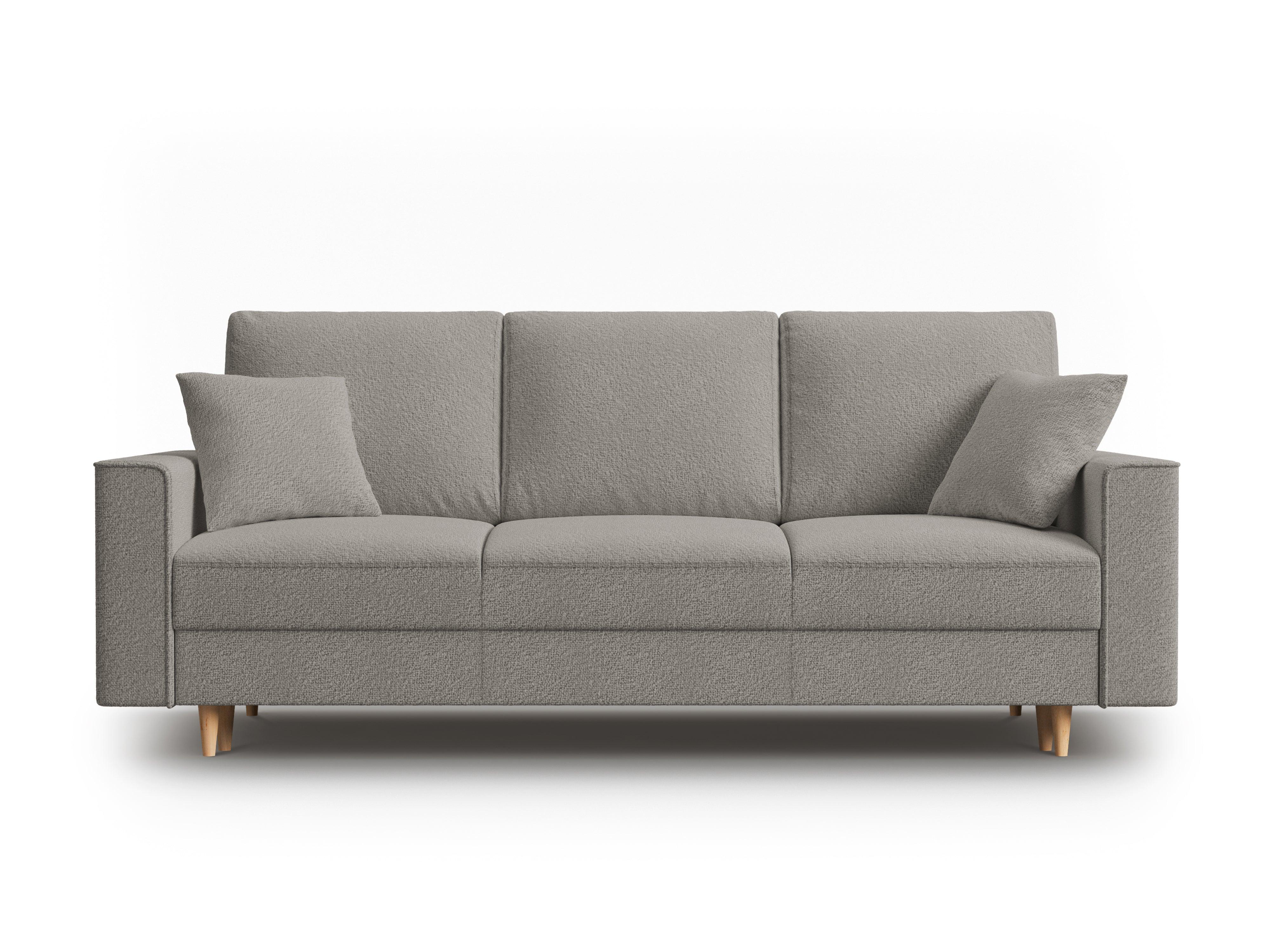 Sofa w tkaninie boucle z funkcją spania CARTADERA szary Mazzini Sofas Eye on Design