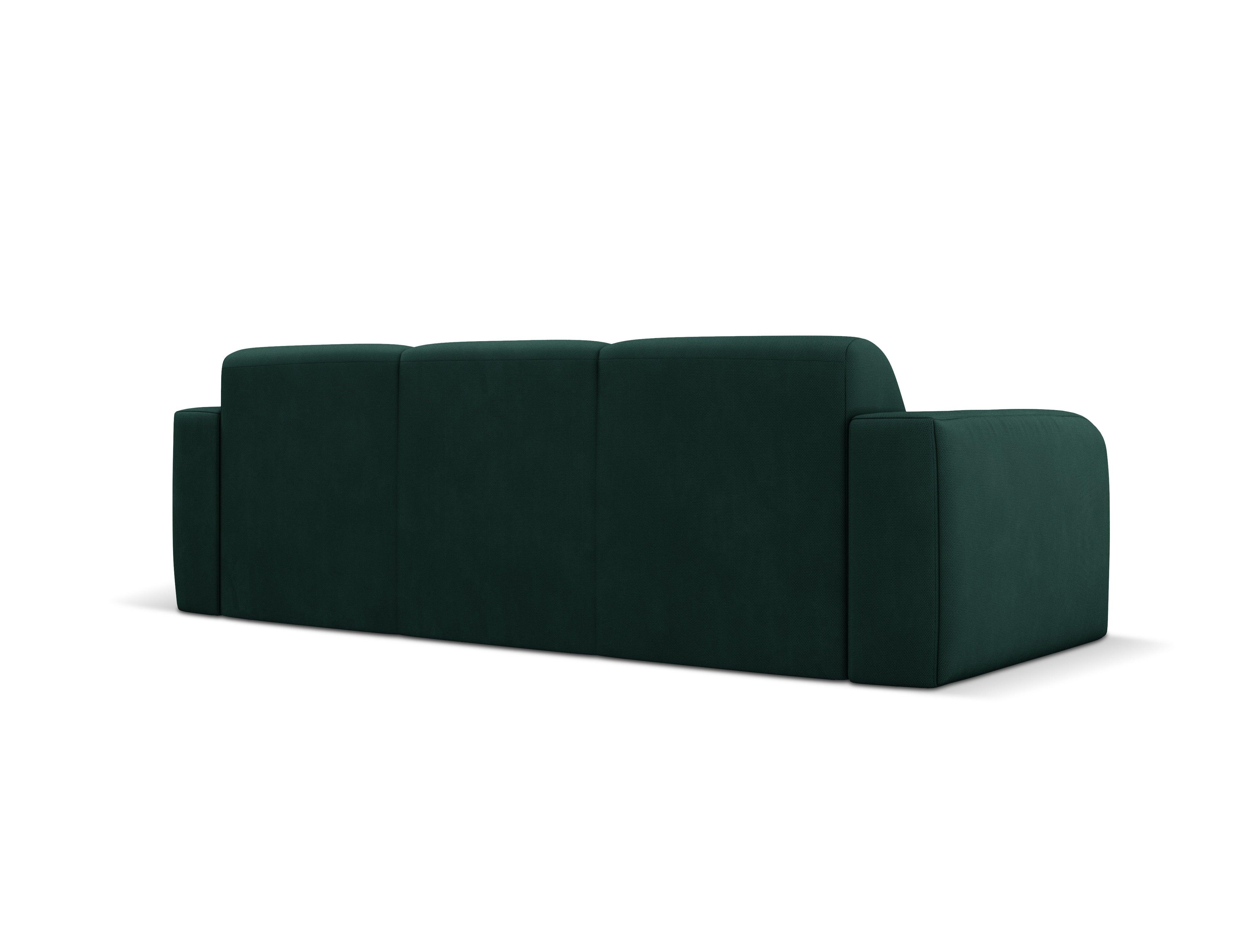 Sofa w tkaninie chenillowej 3-osobowa LOLA butelkowa zieleń Windsor & Co Eye on Design