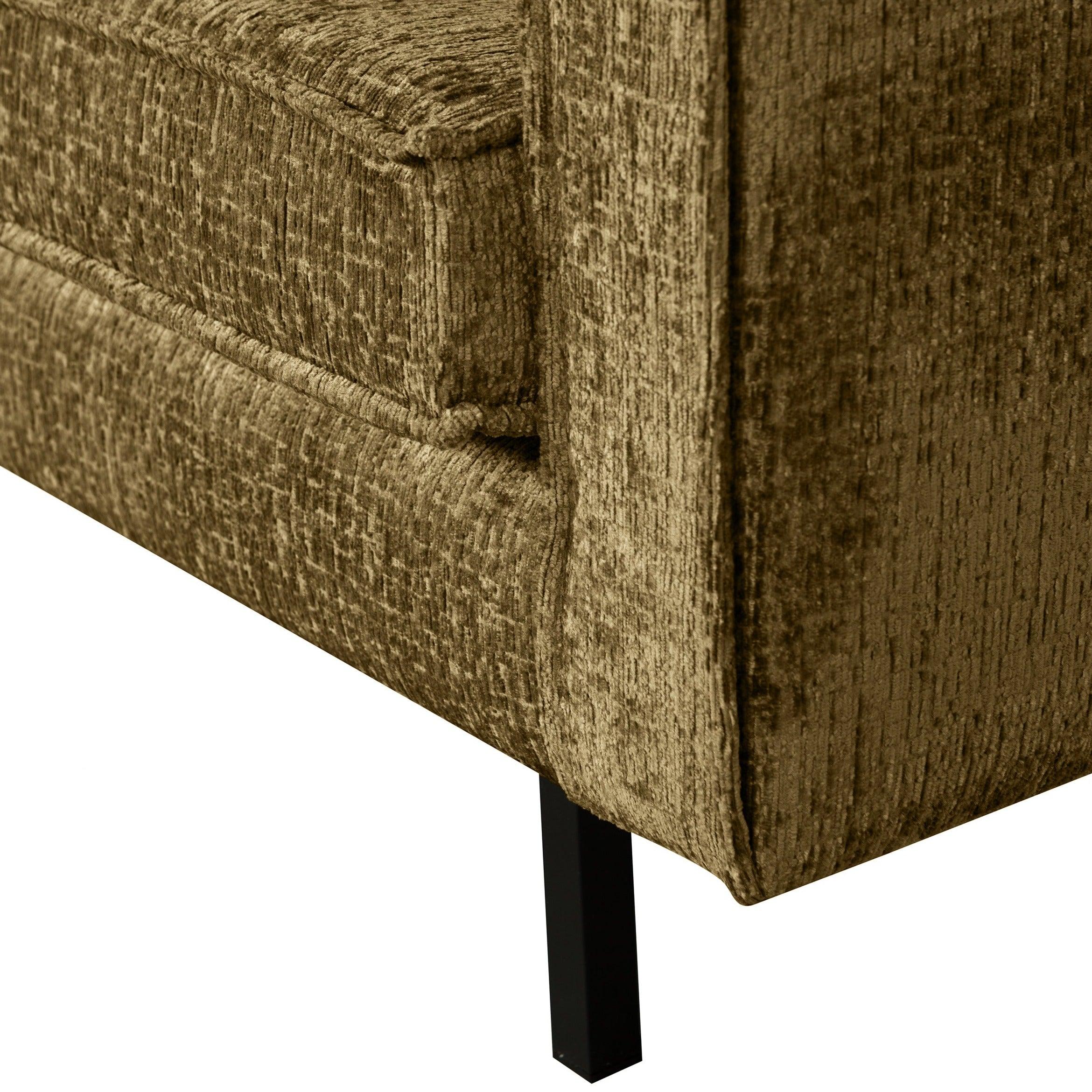 Sofa welurowa 3-osobowa RODEO brązowy Be Pure Eye on Design