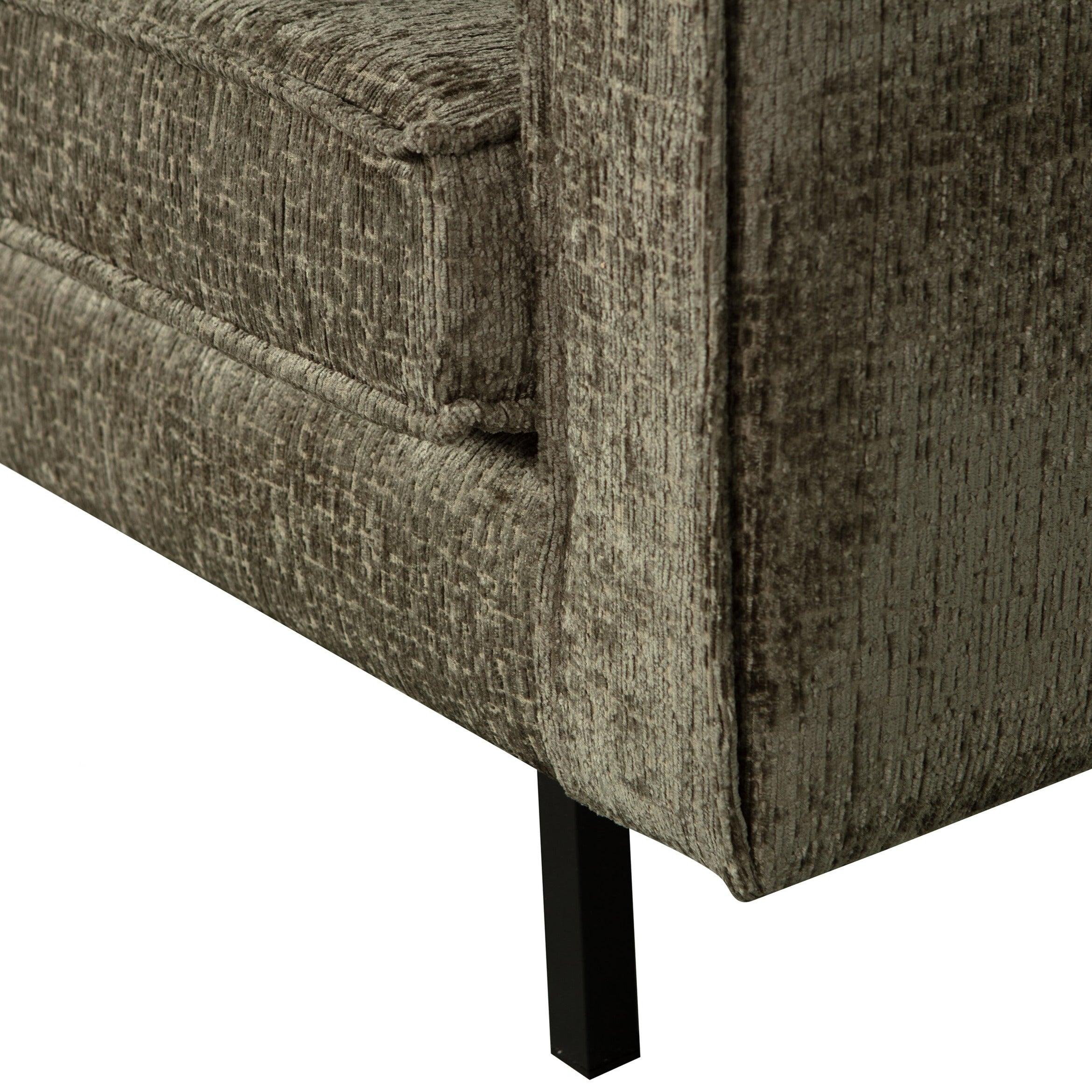 Sofa welurowa 3-osobowa RODEO szarozielony Be Pure Eye on Design