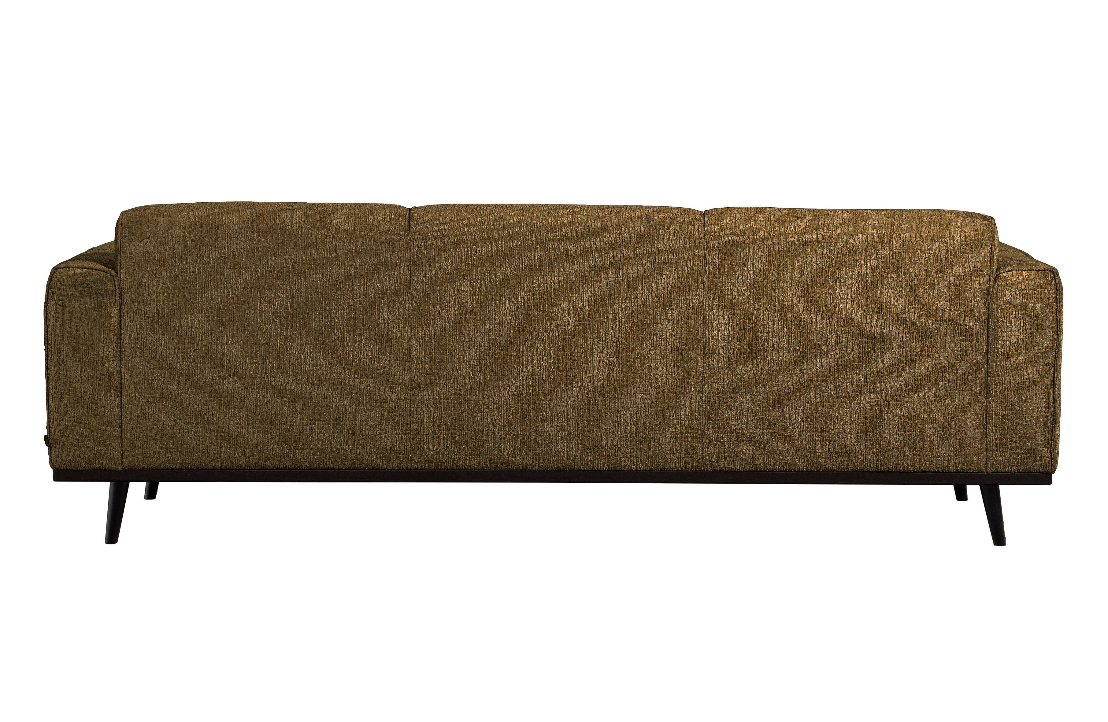 Sofa welurowa 3-osobowa STATEMENT STRUCTURE brązowy Be Pure Eye on Design