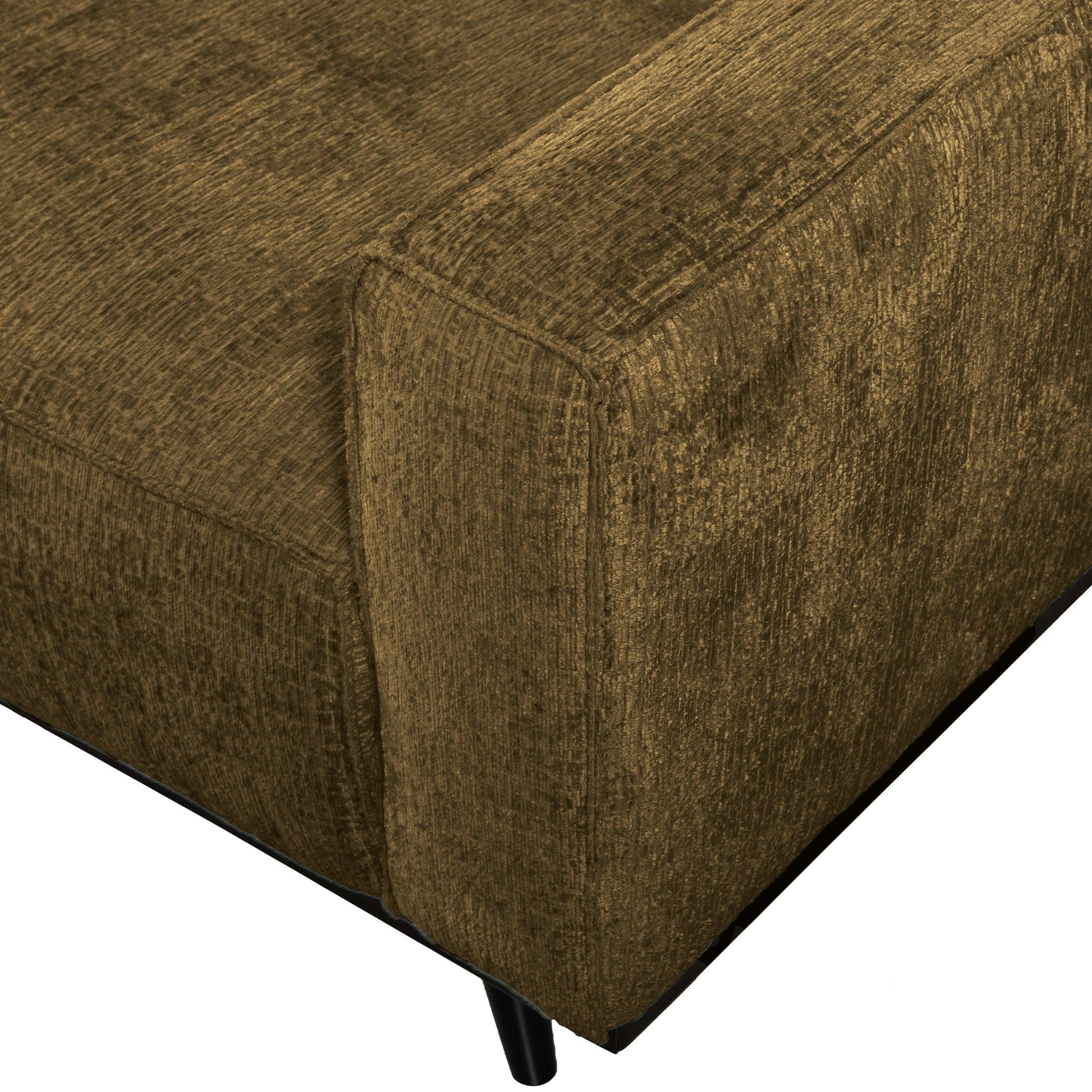 Sofa welurowa 3-osobowa STATEMENT STRUCTURE brązowy Be Pure Eye on Design