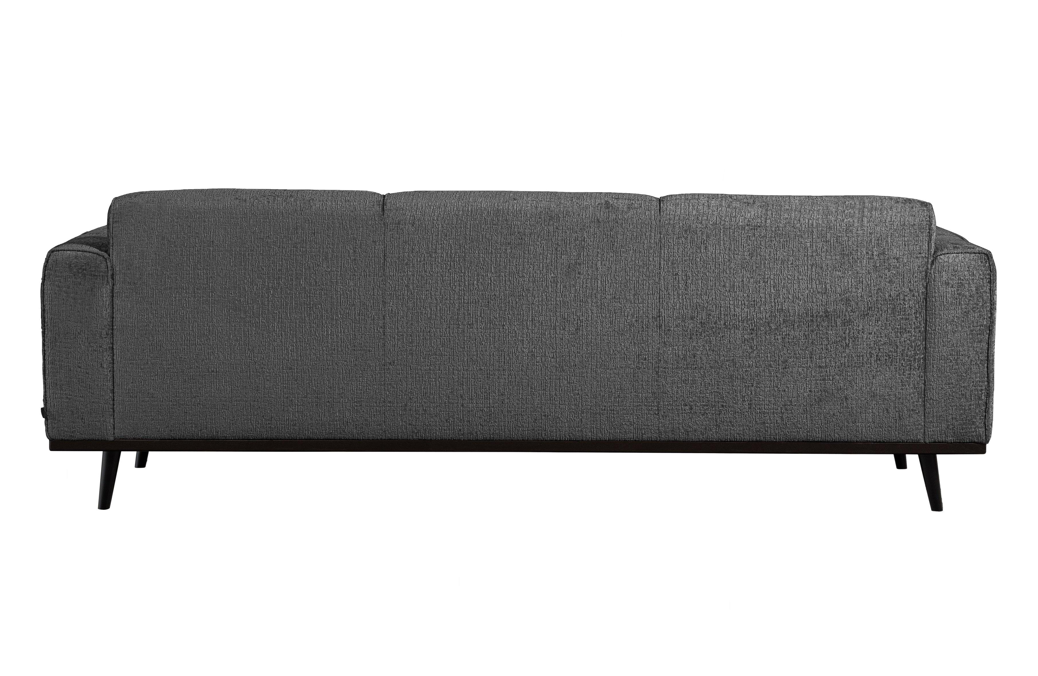 Sofa welurowa 3-osobowa STATEMENT STRUCTURE ciemnoszary Be Pure Eye on Design