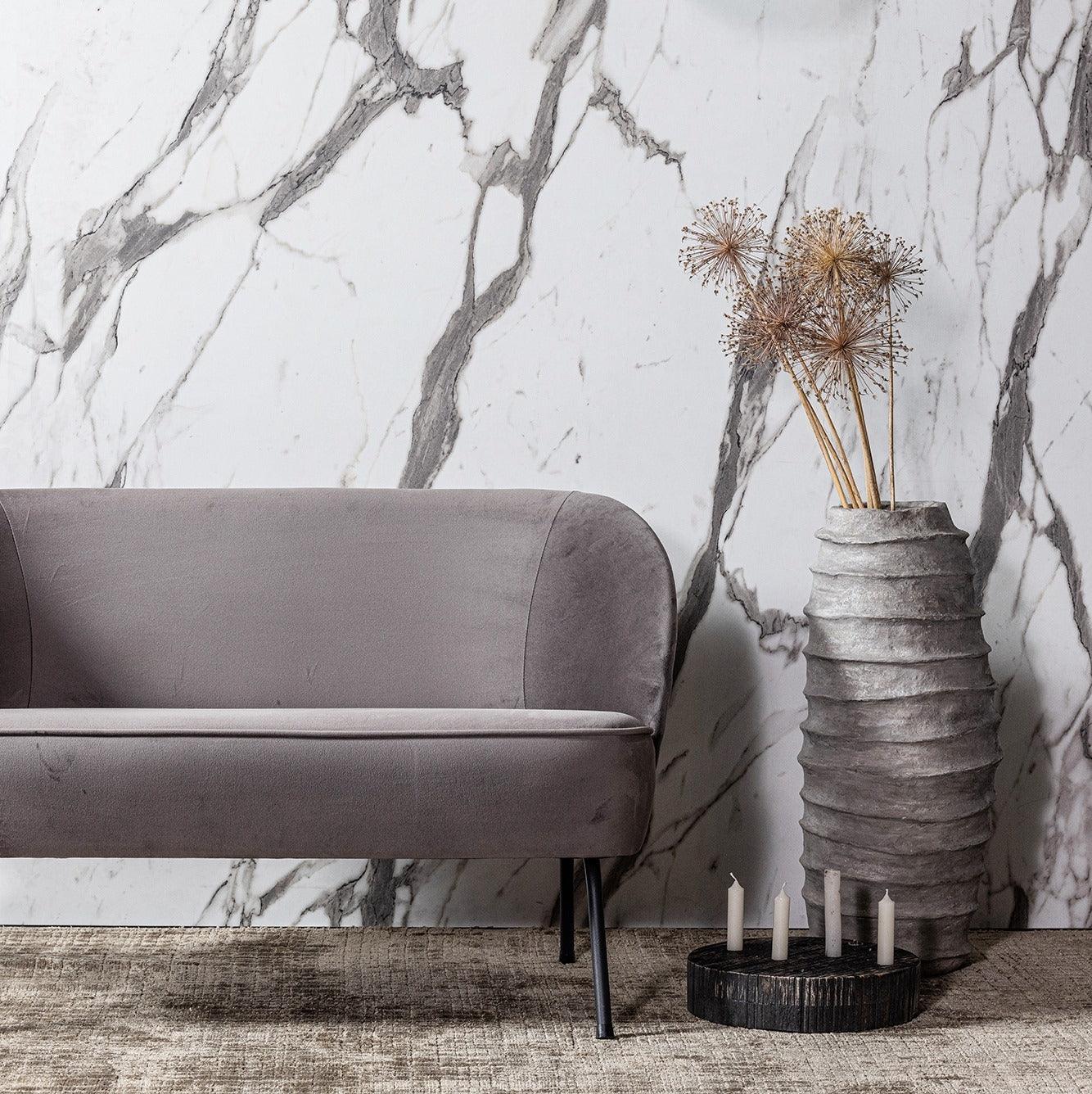 Sofa welurowa VOGUE STRUCTURE BONSAI ciemnozielony Be Pure Eye on Design