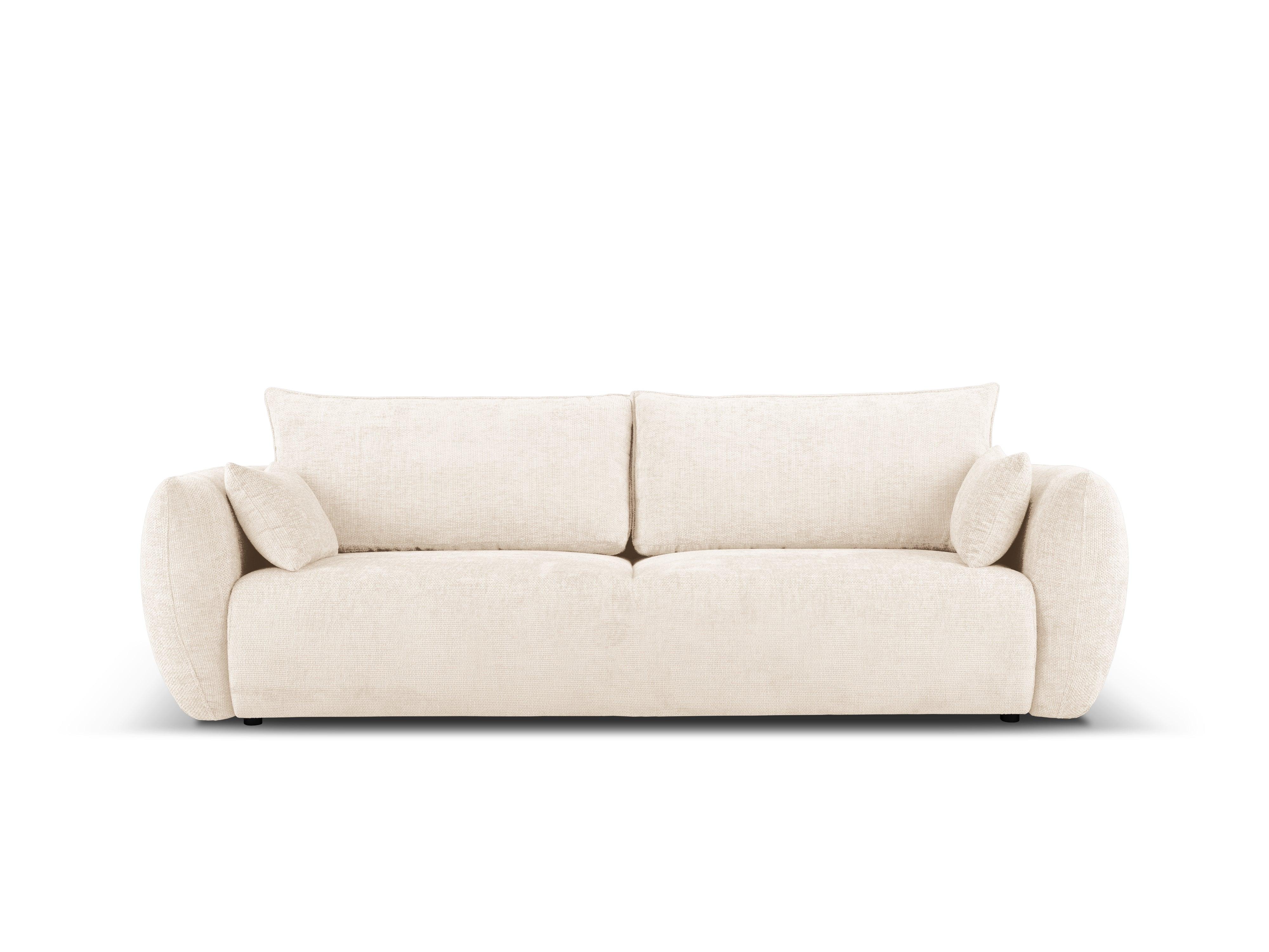 Sofa z funkcją spania MATERA jasnobeżowy szenil Cosmopolitan Design Eye on Design