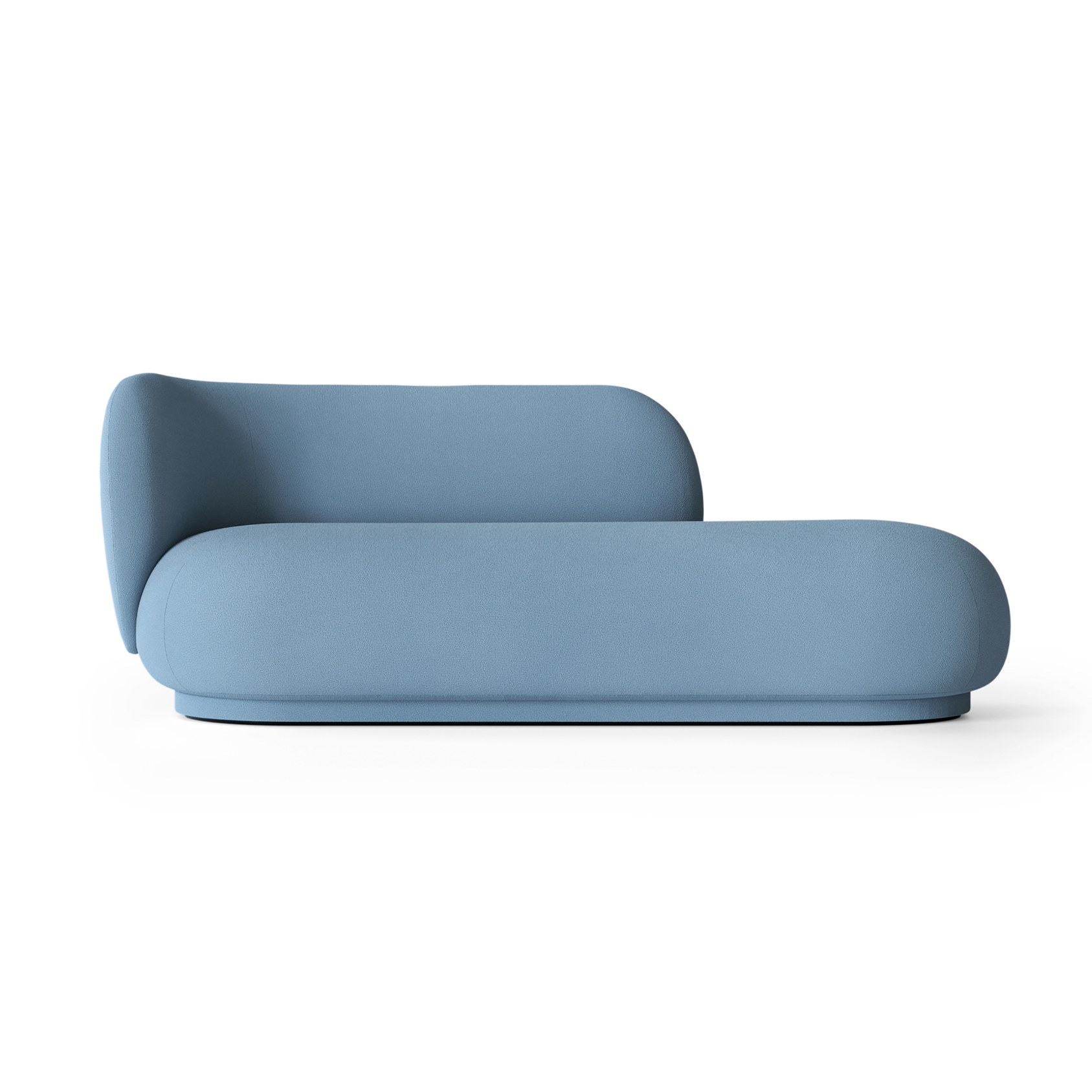 Left-sided sofa RICO DIVAN in sky blue Tonus