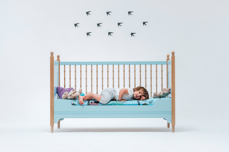 SOFIA baby crib blue