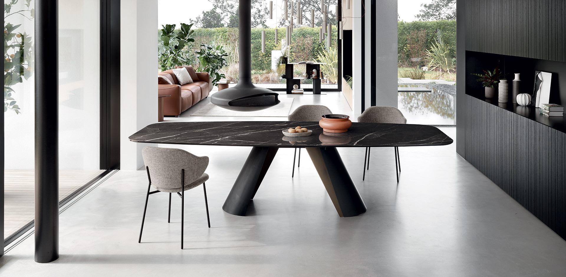 Stół APIAN antracytowy marmur Calligaris Eye on Design