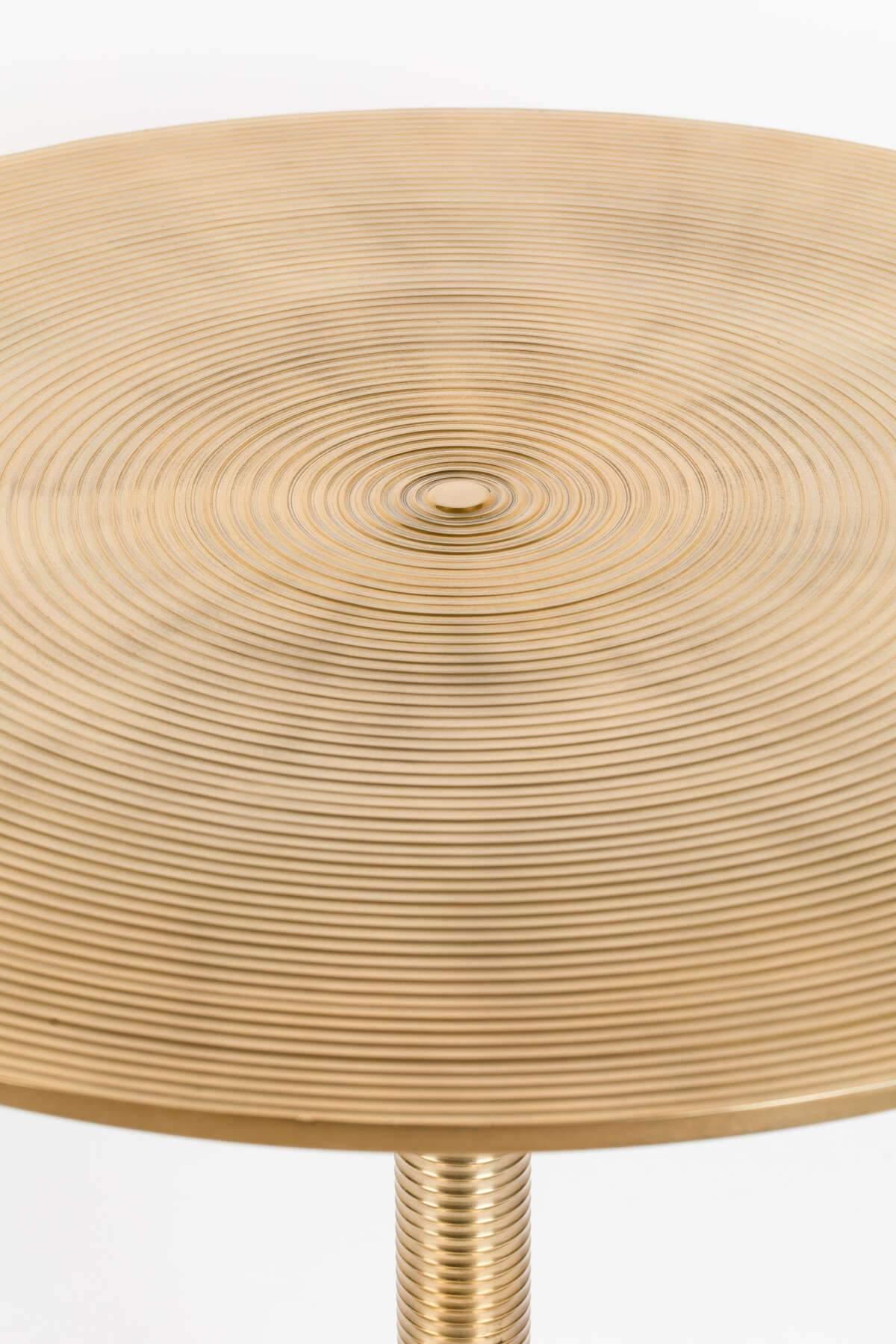 Stół jadalniany HYPNOTISING ROUND mosiądz Bold Monkey Eye on Design