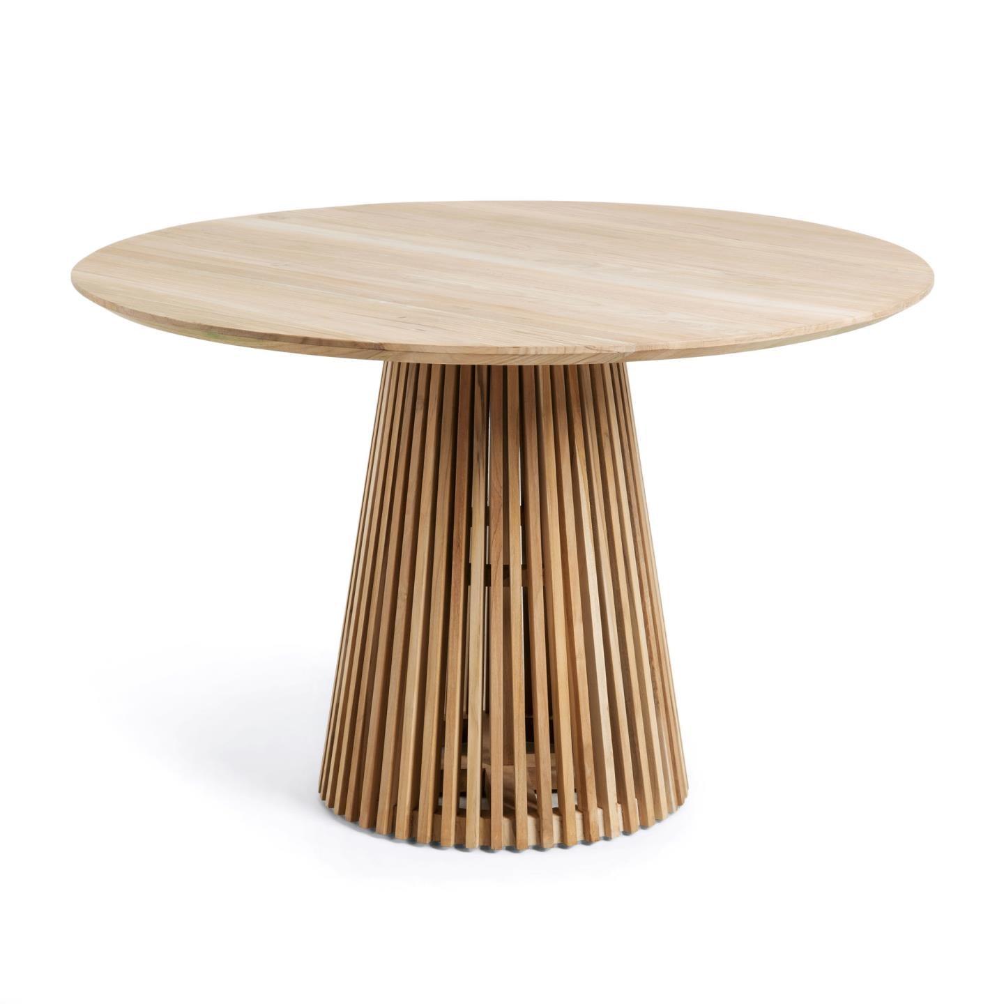 Stół JEANETTE lite drewno tekowe La Forma 120 cm Eye on Design