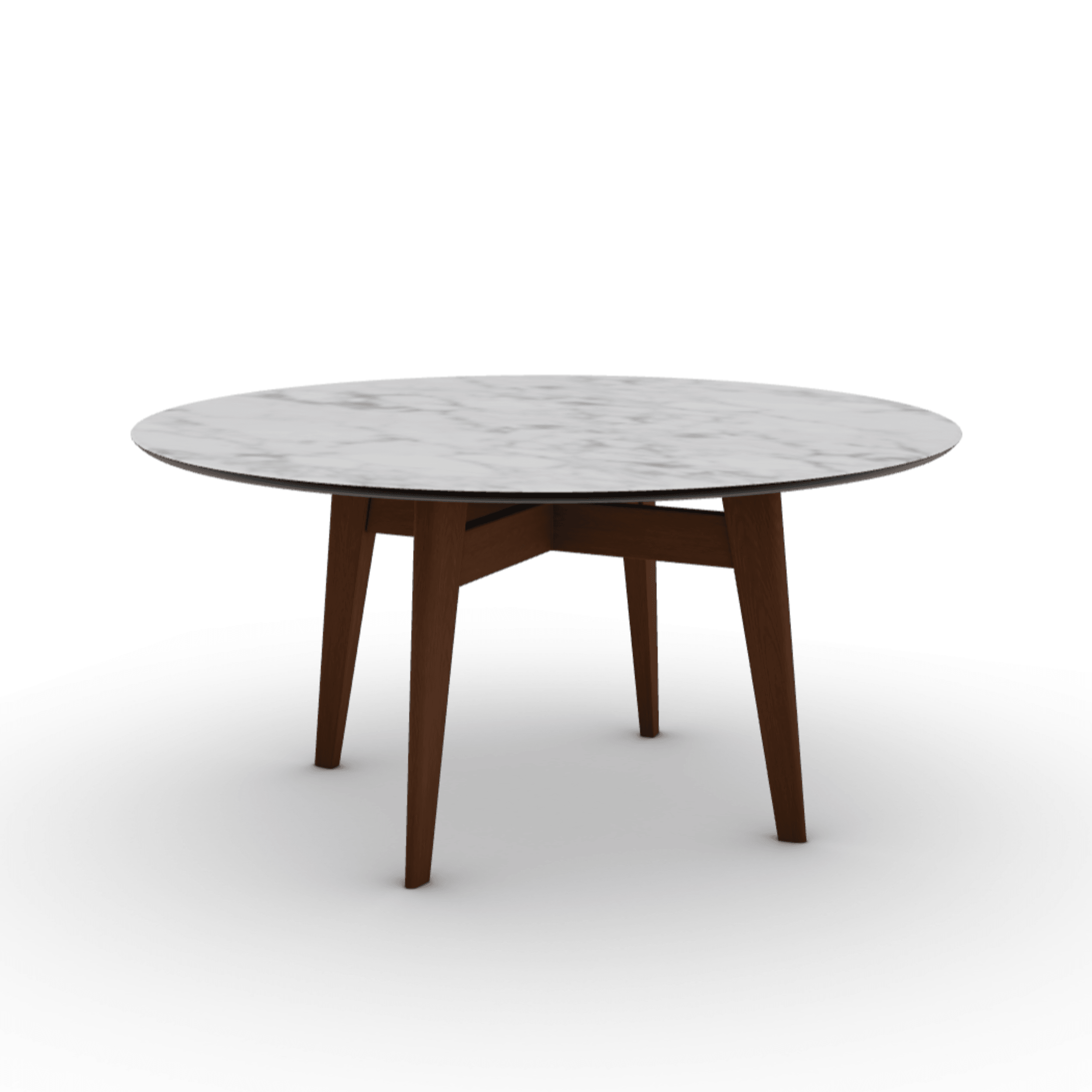 Stół okrągły ABREY biały marmur do jadalni – Calligaris
