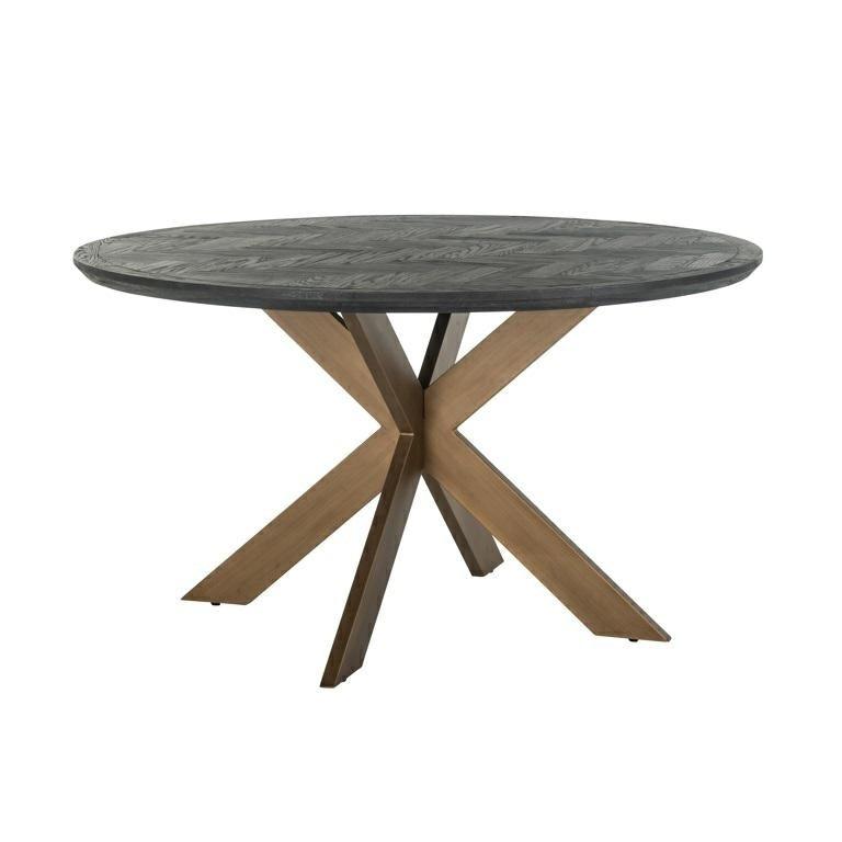 Stół okrągły BLACKBONE mosiężny Richmond Interiors Eye on Design