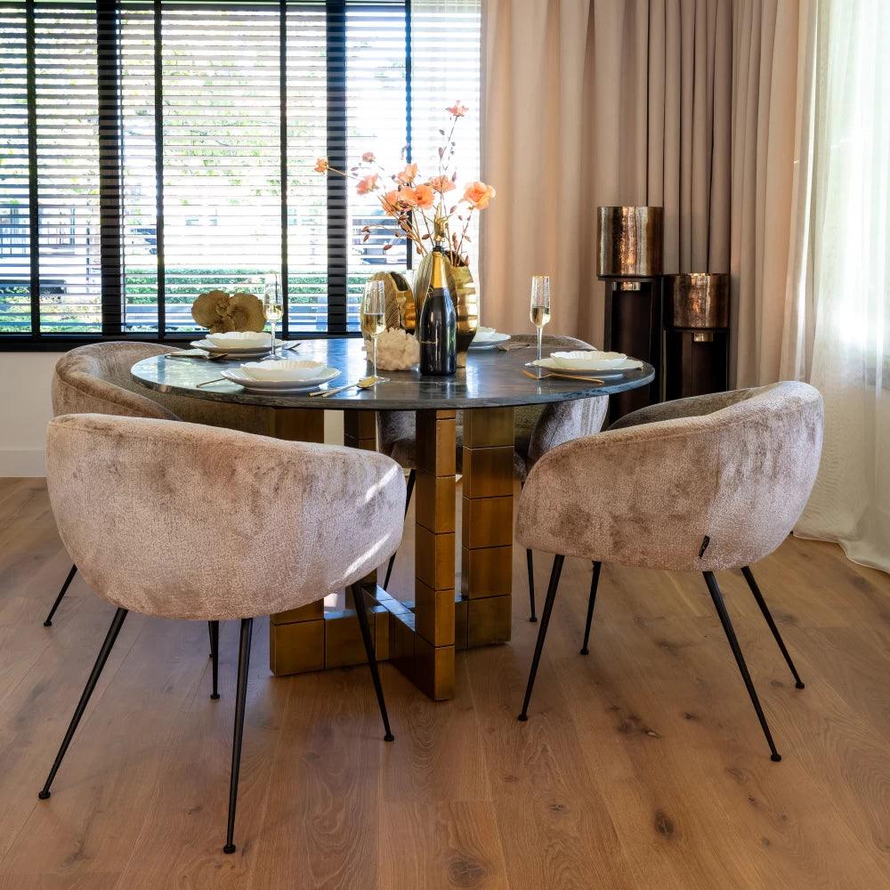 Stół okrągły COLLADA czarny marmur Richmond Interiors Eye on Design