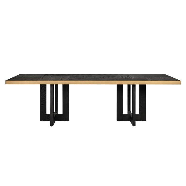 Stół prostokątny CAMBON fornir dębowy ze złotym Richmond Interiors Eye on Design