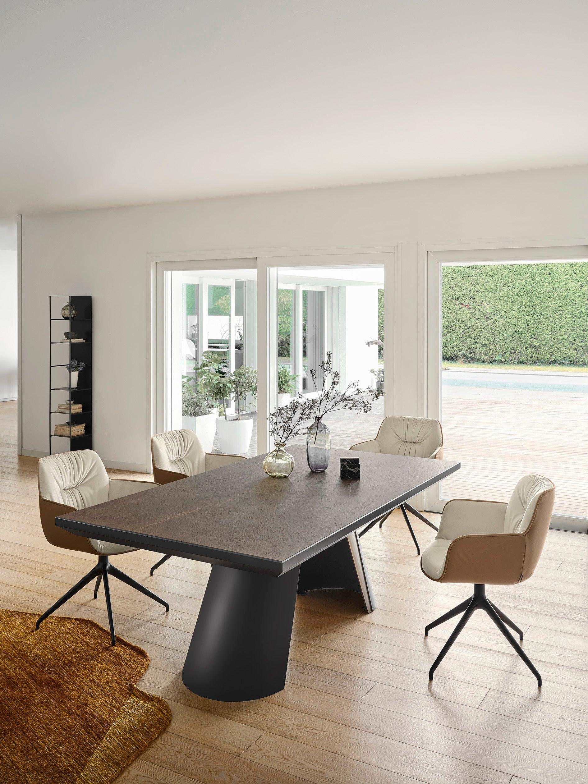 Stół prostokątny rozkładany APIAN czarny marmur Calligaris Eye on Design
