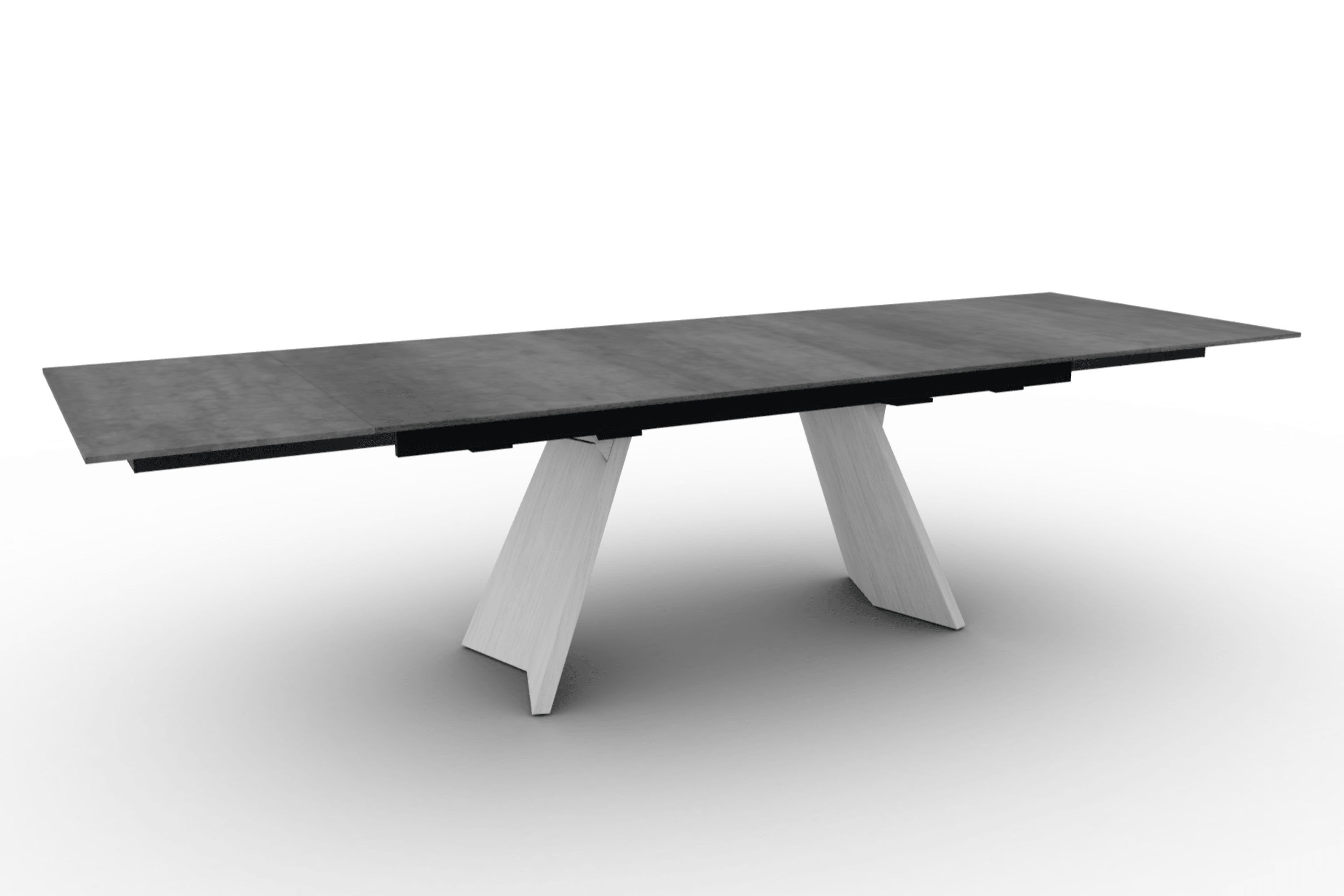 Stół prostokątny rozkładany ICARO cement – drewno, Calligaris