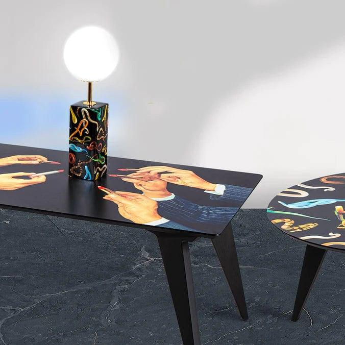 Stół prostokątny SNAKES czarny Seletti Eye on Design