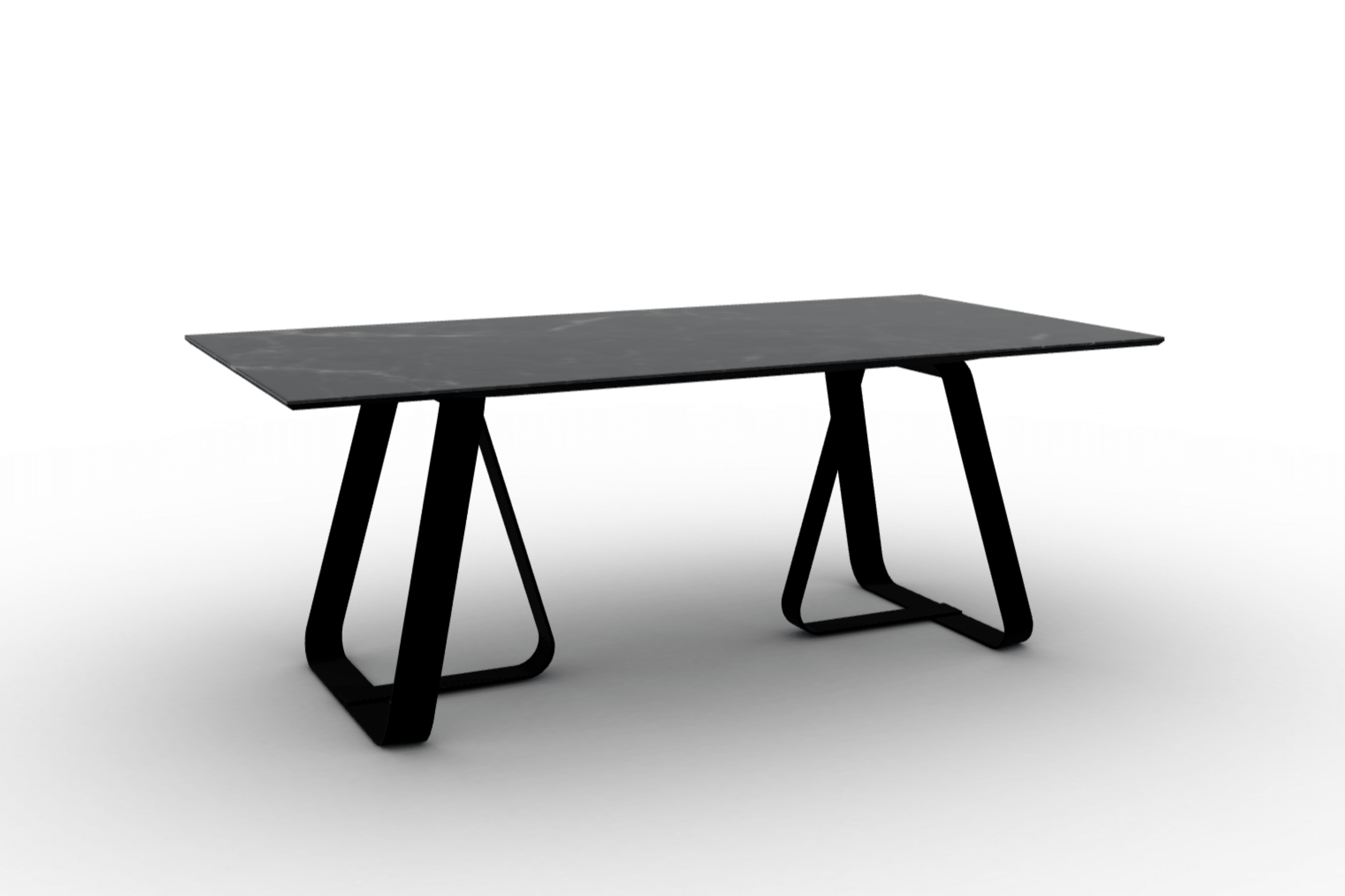 Stół prostokątny SUNSHINE czarny marmur Calligaris Eye on Design