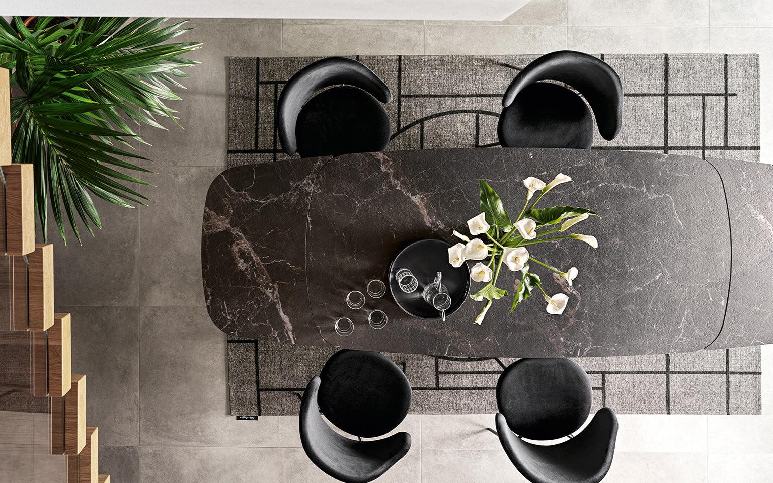 Stół rozkładany CAMEO piaskowy marmur Calligaris Eye on Design