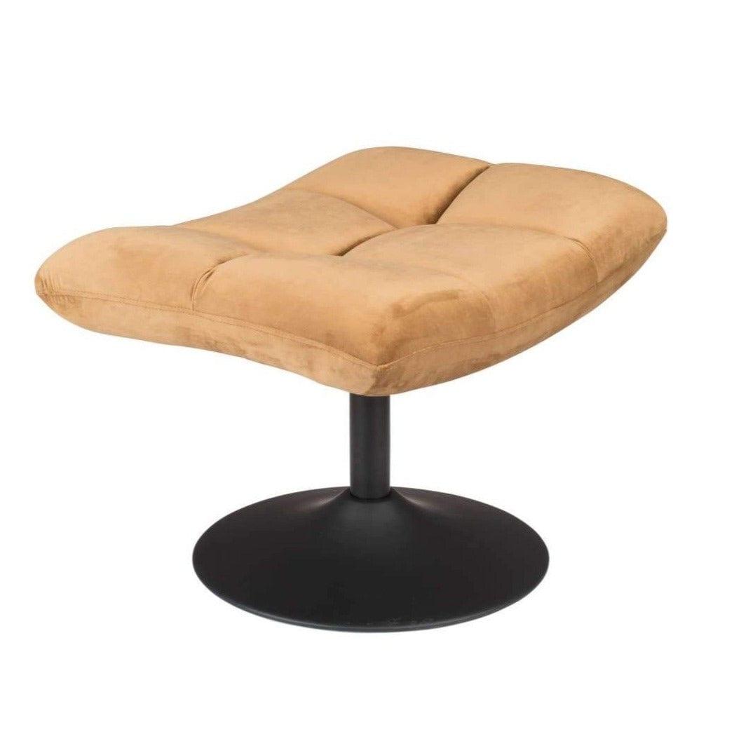 Stołek BAR VELVET złoty brąz Dutchbone Eye on Design