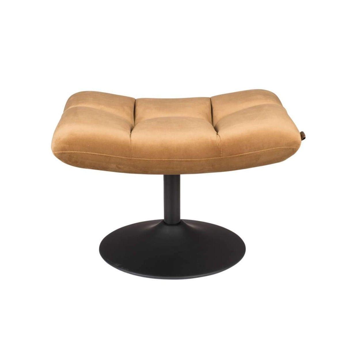 Stołek BAR VELVET złoty brąz Dutchbone Eye on Design