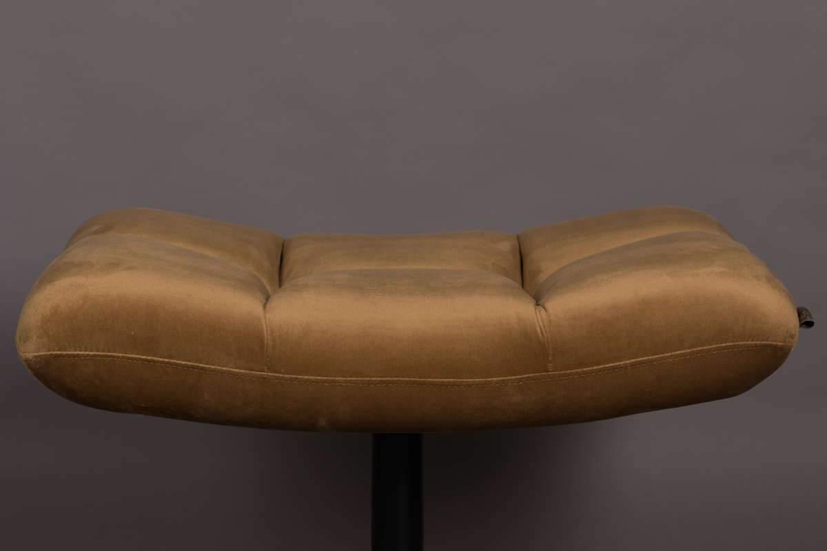Stołek BAR VELVET złoty brąz Dutchbone Eye on Design