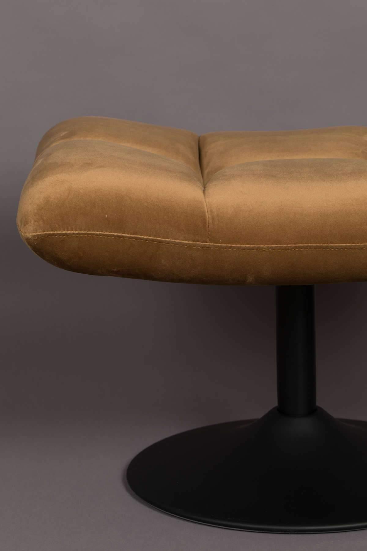 Stołek BAR VELVET złoty brąz Dutchbone Eye on Design