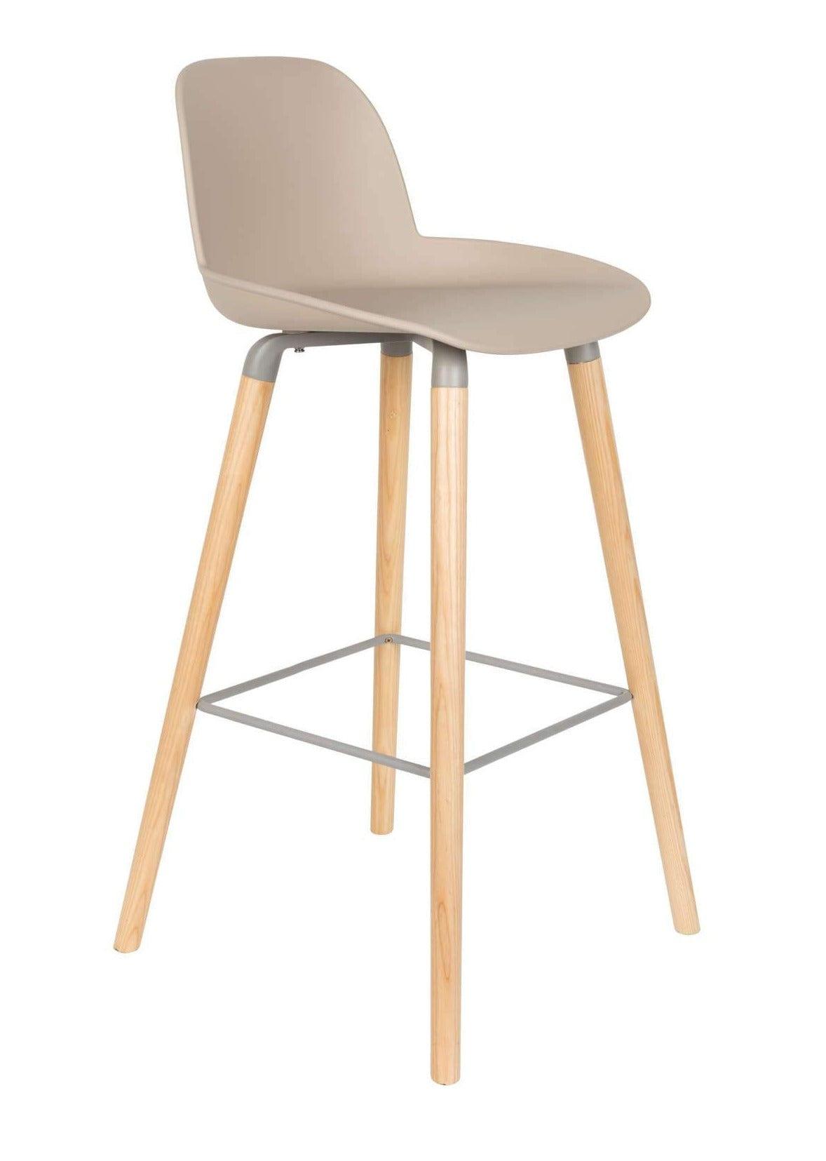 Stołek barowy ALBERT KUIP taupe Zuiver Eye on Design