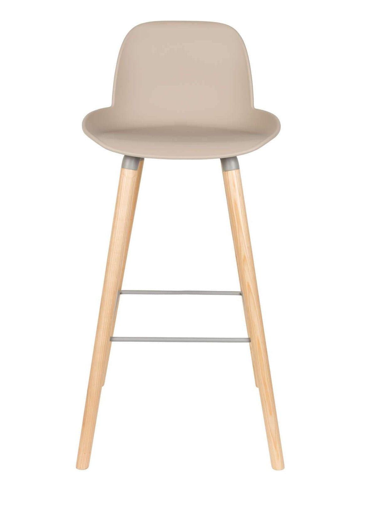 Stołek barowy ALBERT KUIP taupe Zuiver Eye on Design