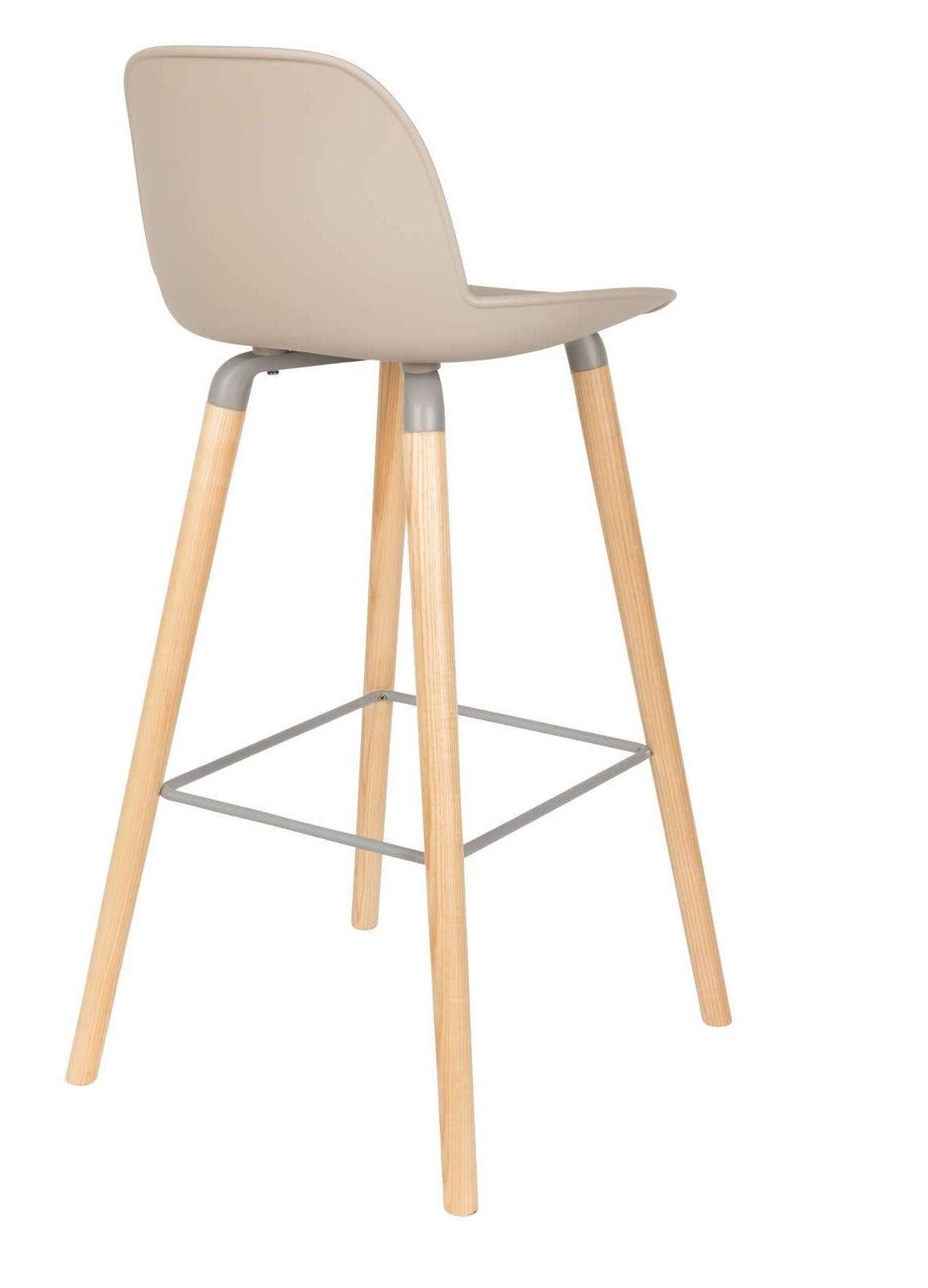 Stołek barowy ALBERT KUIP taupe Zuiver Eye on Design