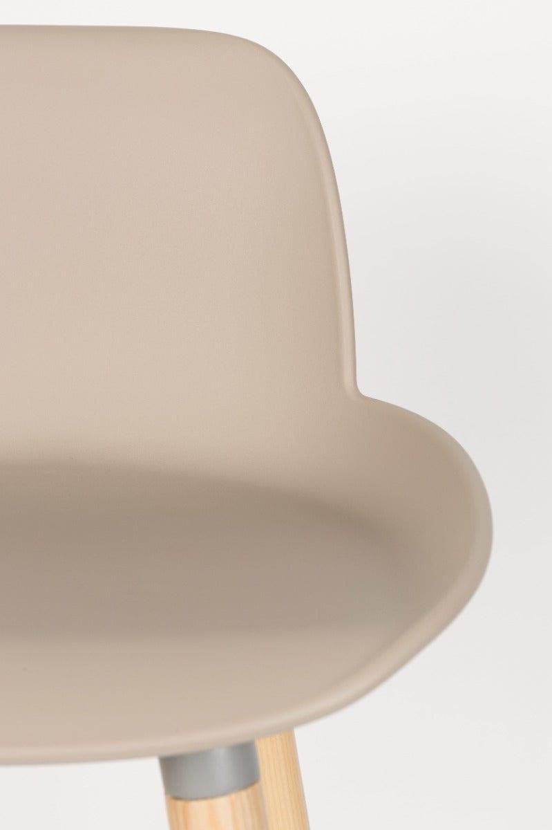 Stołek barowy niski ALBERT KUIP taupe Zuiver Eye on Design