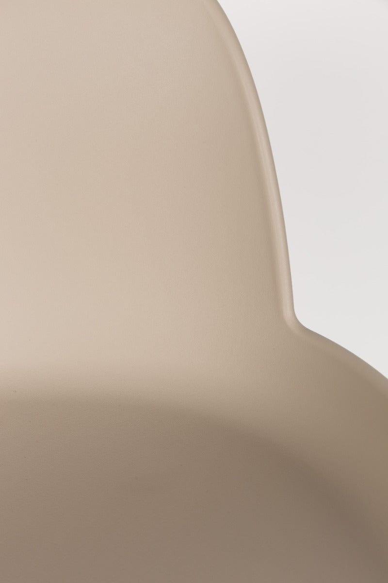 Stołek barowy niski ALBERT KUIP taupe Zuiver Eye on Design