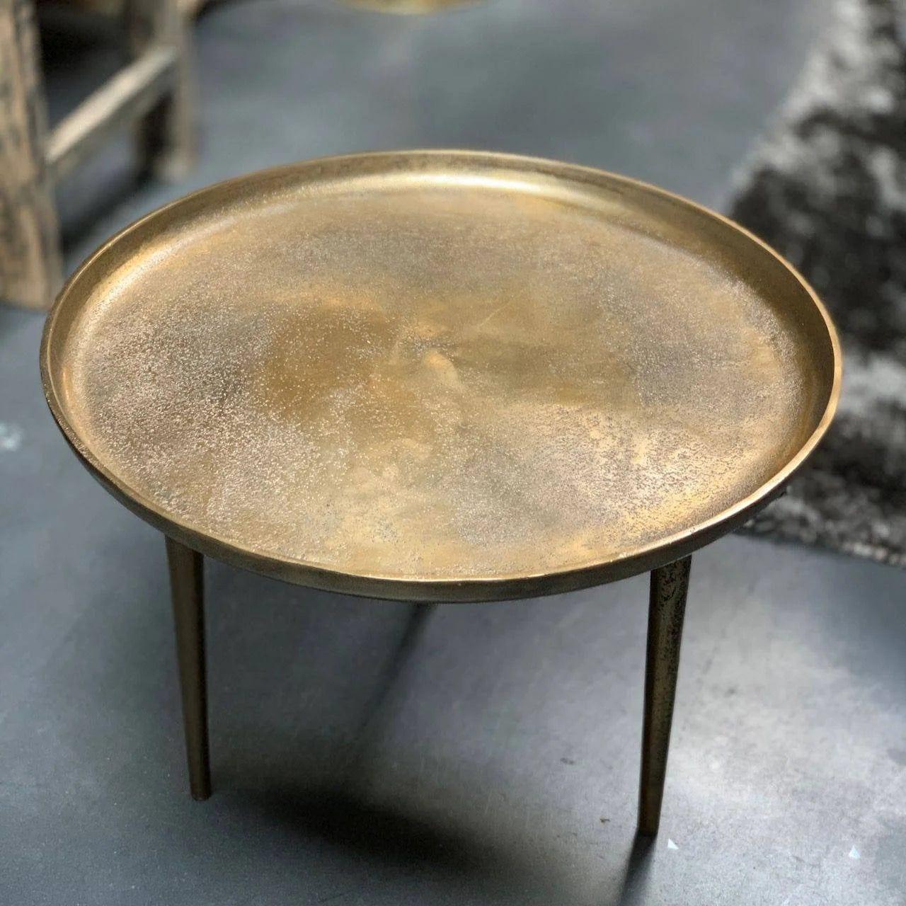Stolik kawowy ANTIQUE mosiężny Pols Potten Eye on Design