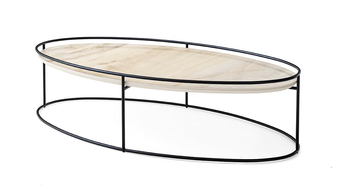 Stolik kawowy ATOLLO czarna podstawa Calligaris Eye on Design