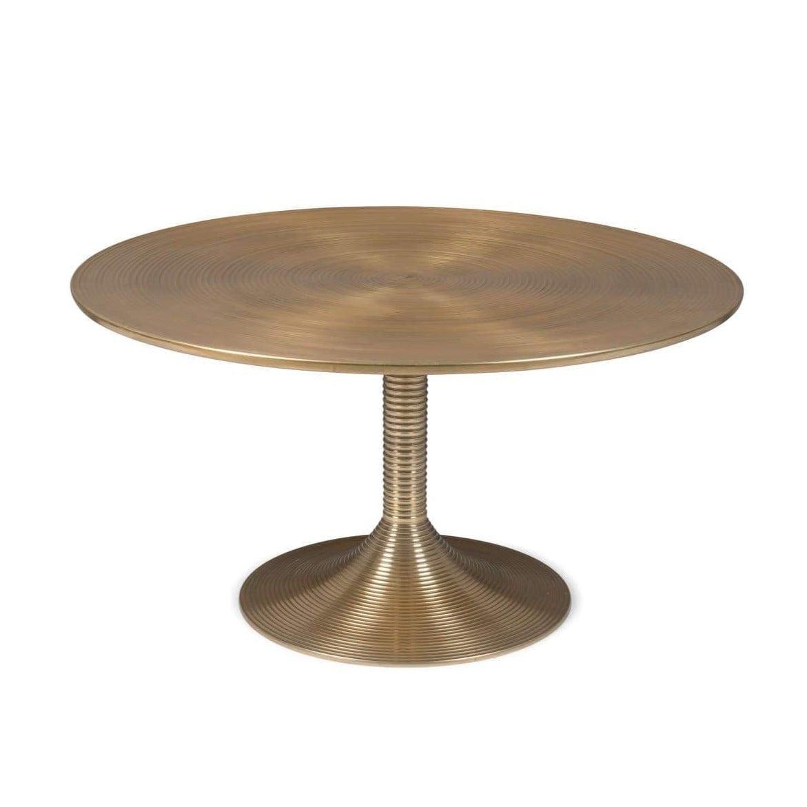 Stolik kawowy HYPNOTISING ROUND mosiądz Bold Monkey Eye on Design