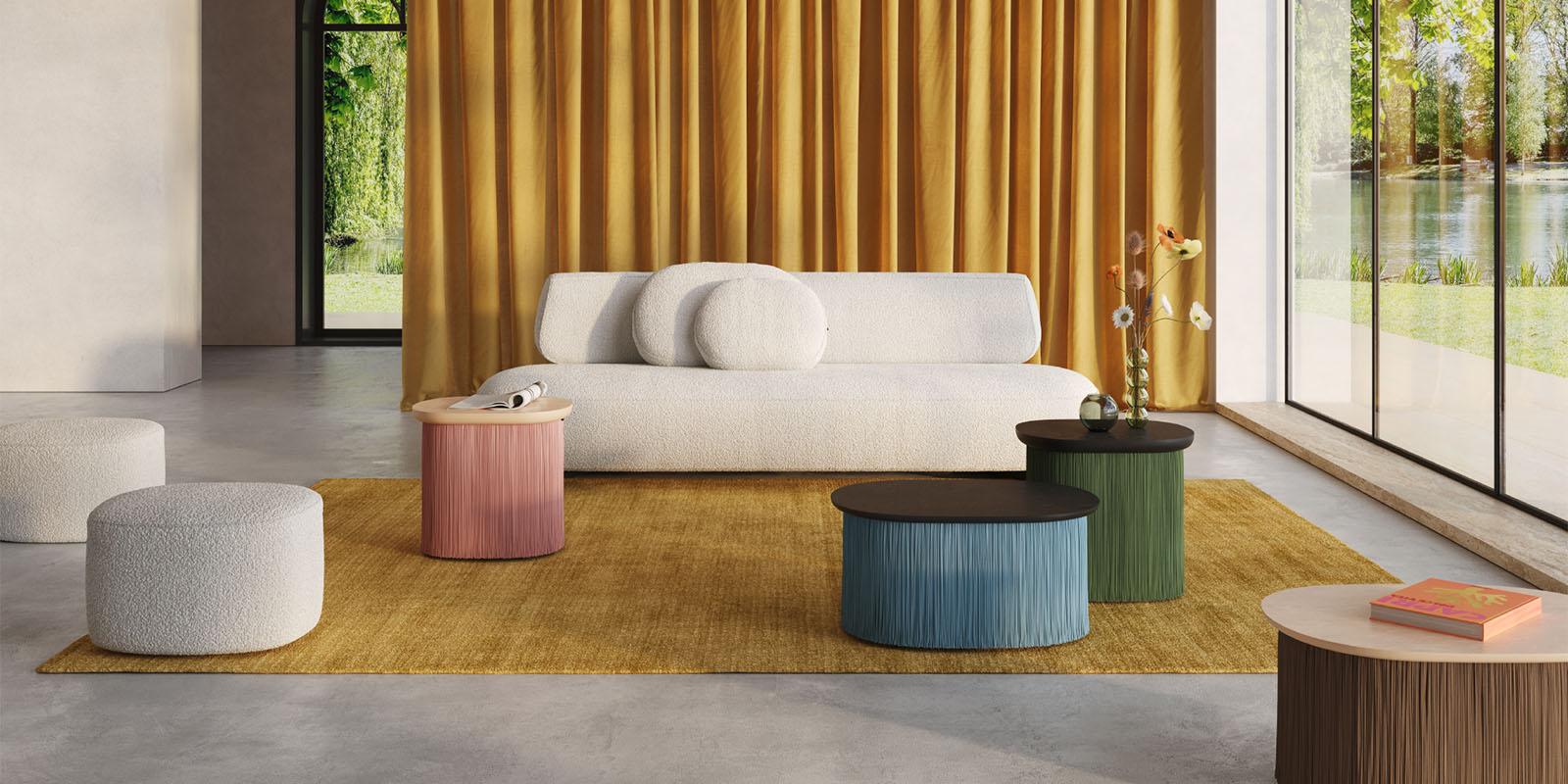 Stolik kawowy niski MEDUSE beżowy Liu Jo Living Eye on Design