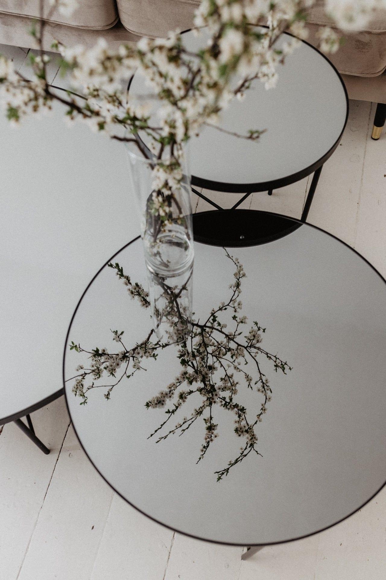 Stolik kawowy TRE lustro tytanowe Nordifra Eye on Design