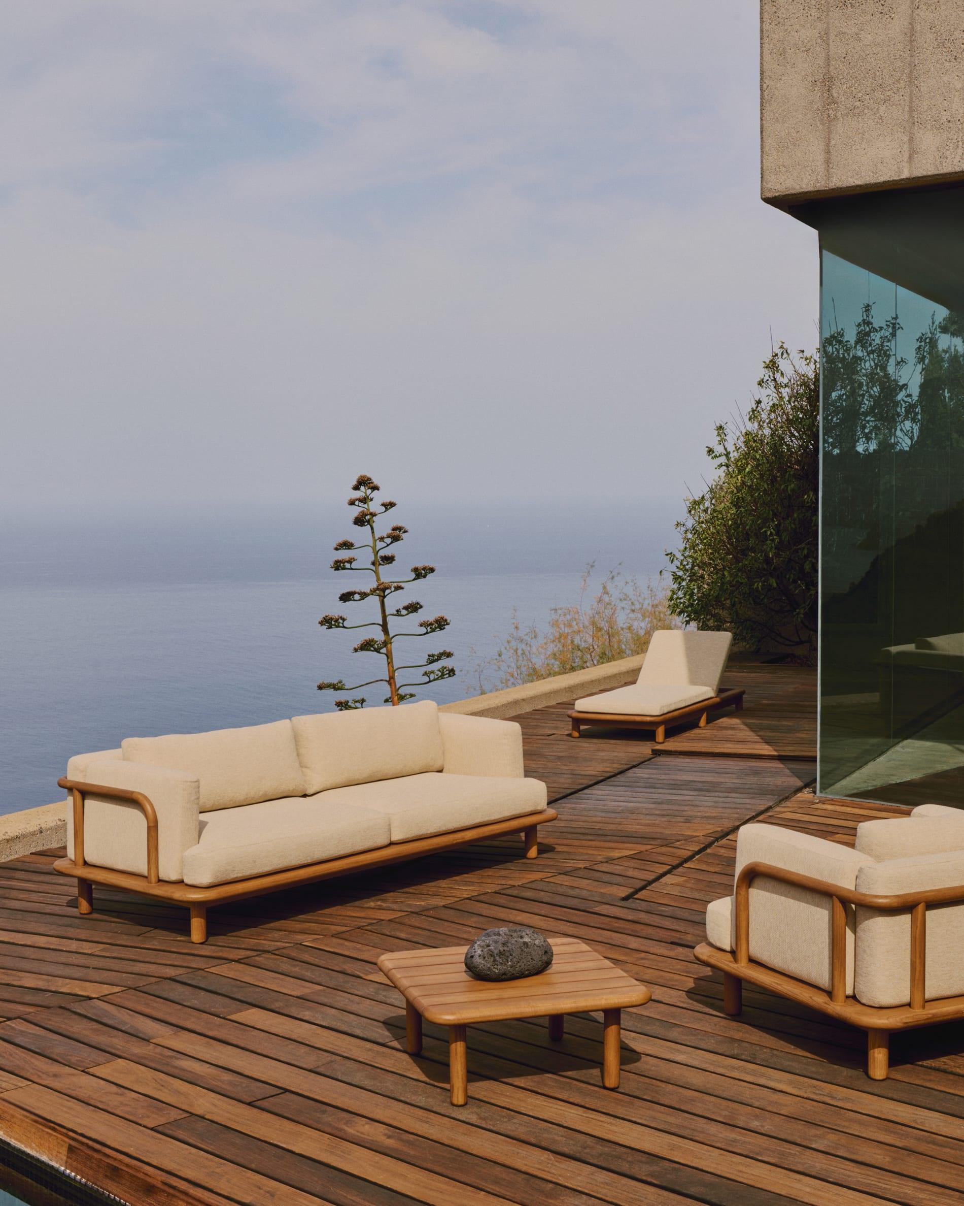 Stolik kawowy TURQUETA drewno tekowe La Forma Eye on Design