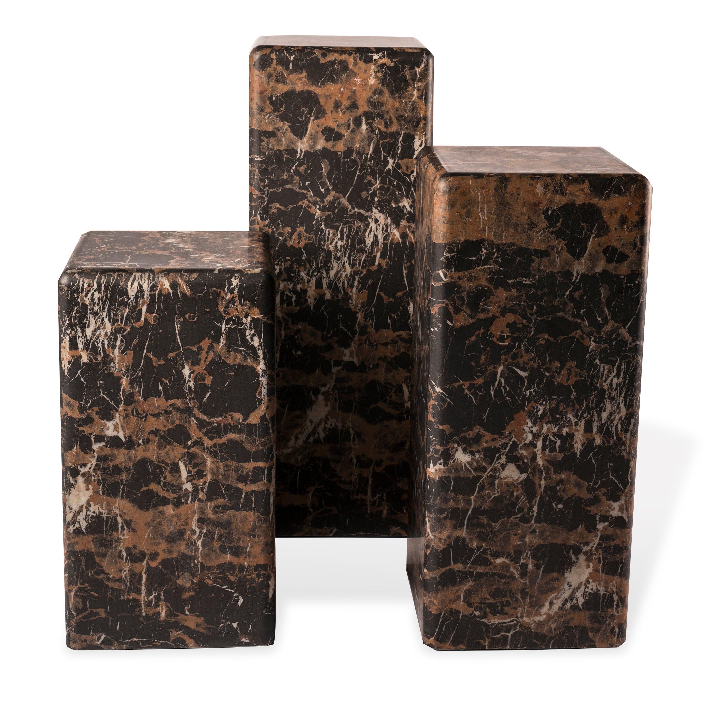 Stolik MARBLE LOOK brązowy Pols Potten Eye on Design