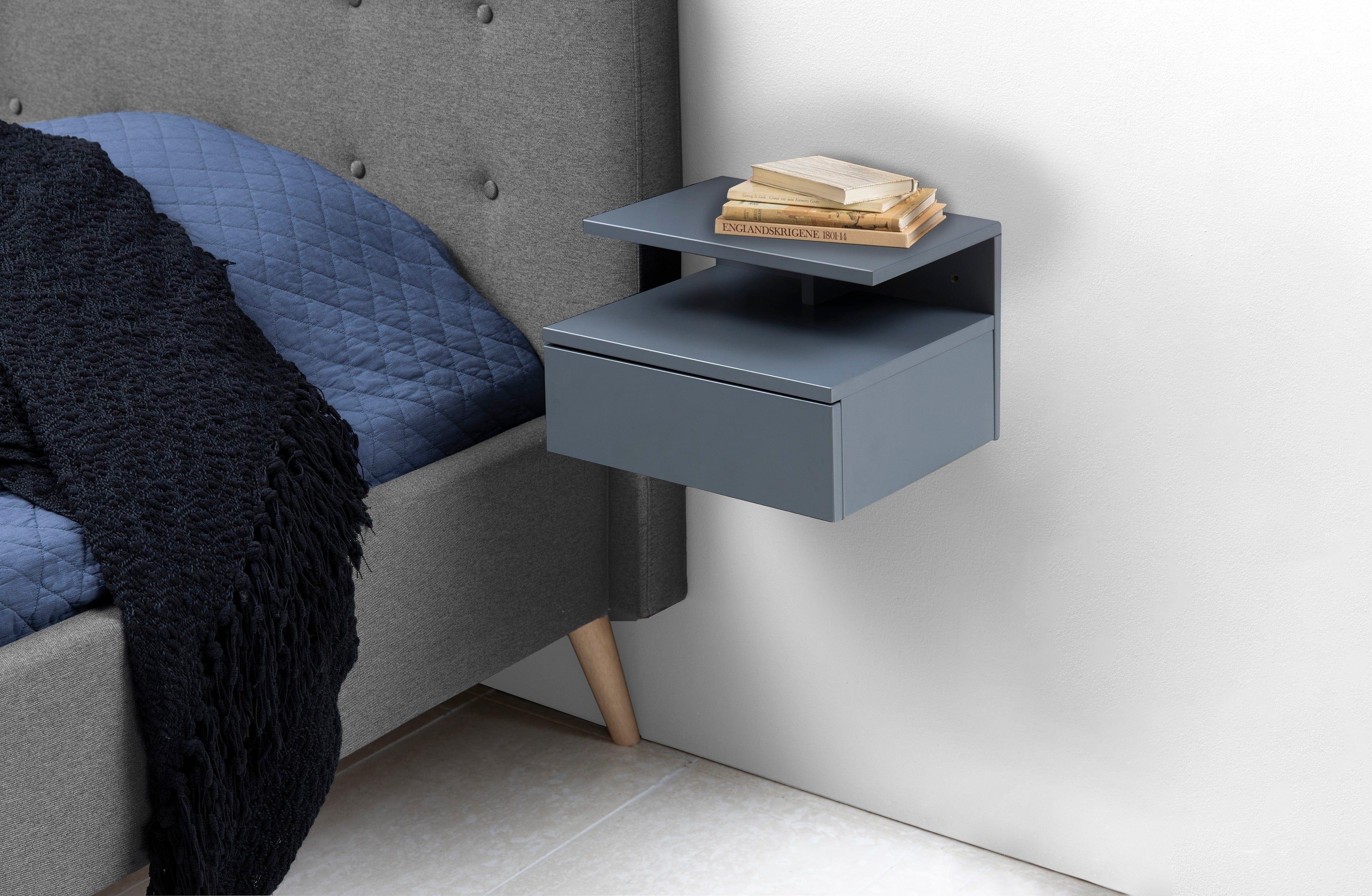Stolik nocny ASHLAN szary Home Essentials Eye on Design