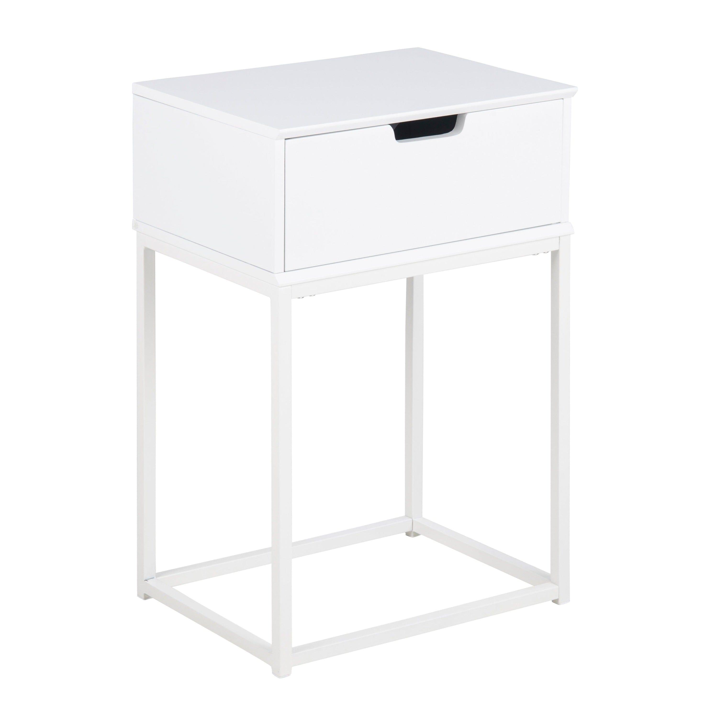 Stolik nocny MITRA biały Home Essentials Eye on Design
