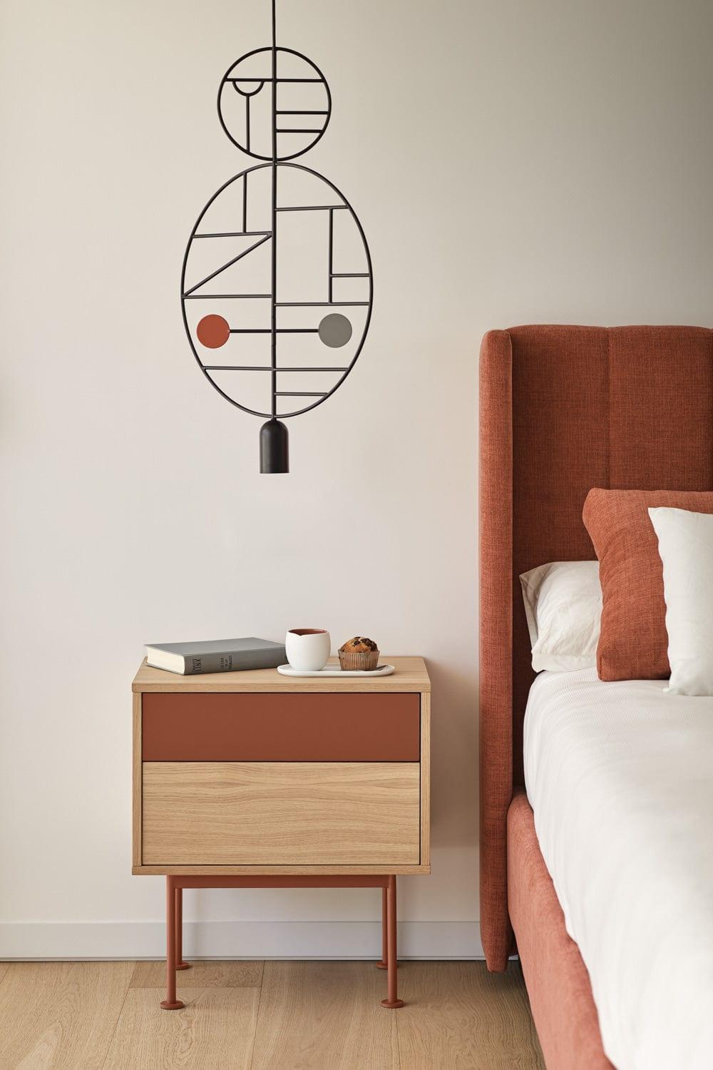 Stolik nocny YOKO czerwony Teulat Eye on Design