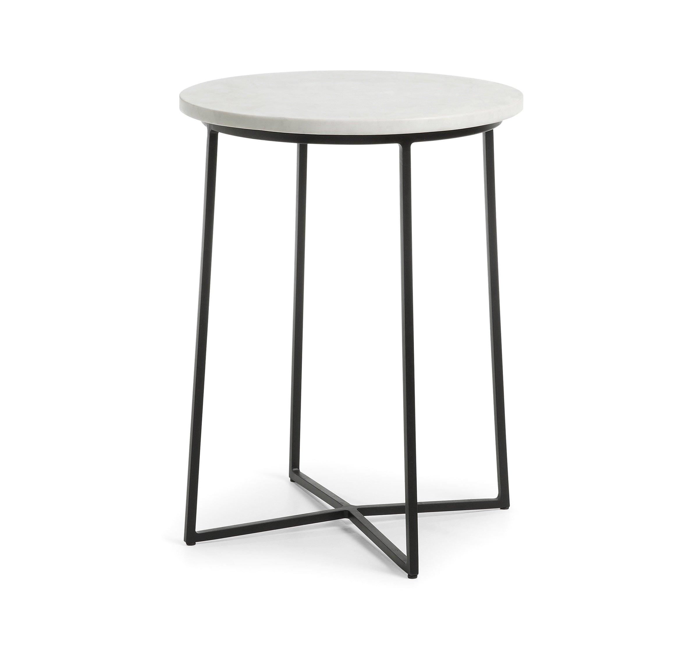 Stolik pomocniczy BRYSON biały marmur La Forma Eye on Design
